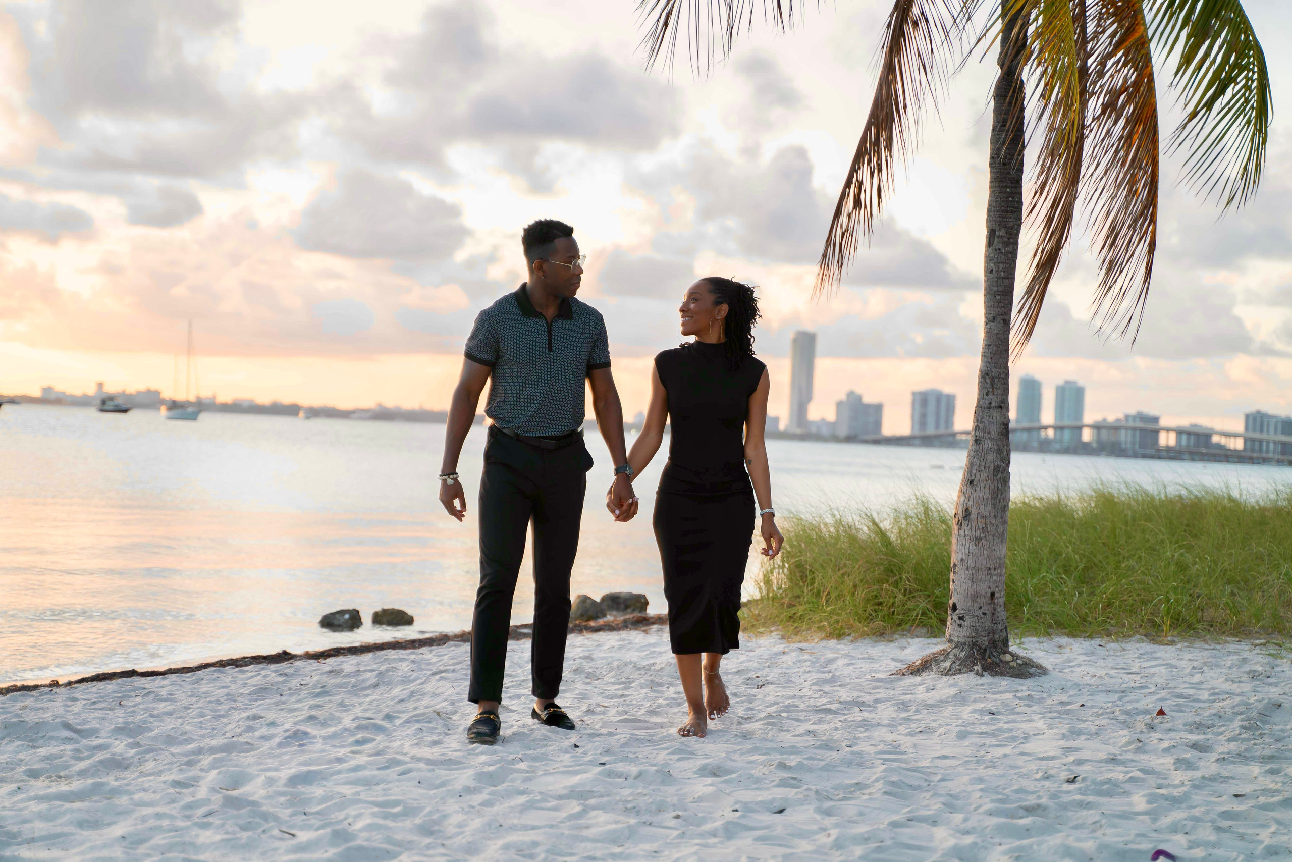Eromon and Latisha | Key Biscayne Beach. Stefanovich Photography | Miami, FL