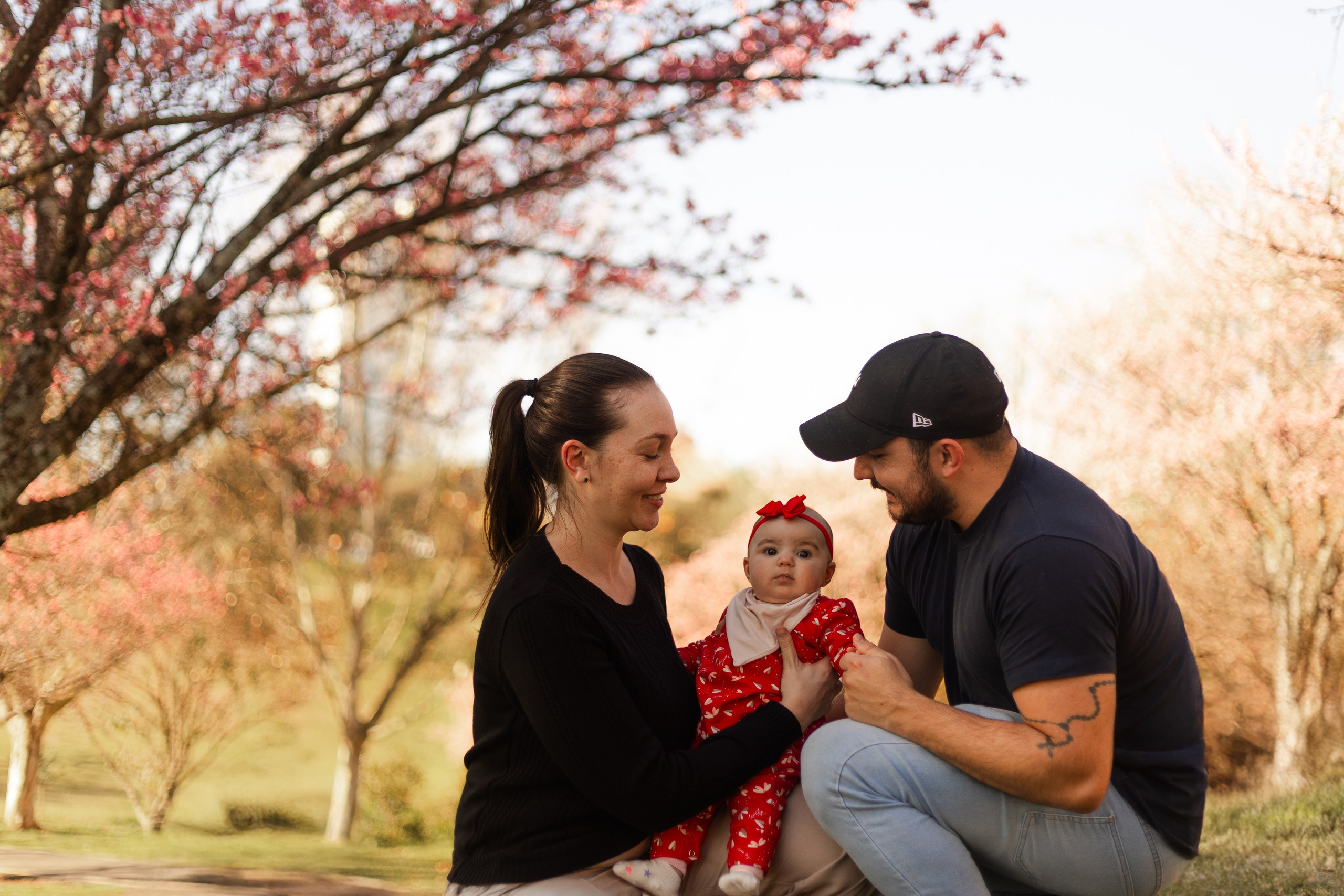 Minha familia nas cerejeiras