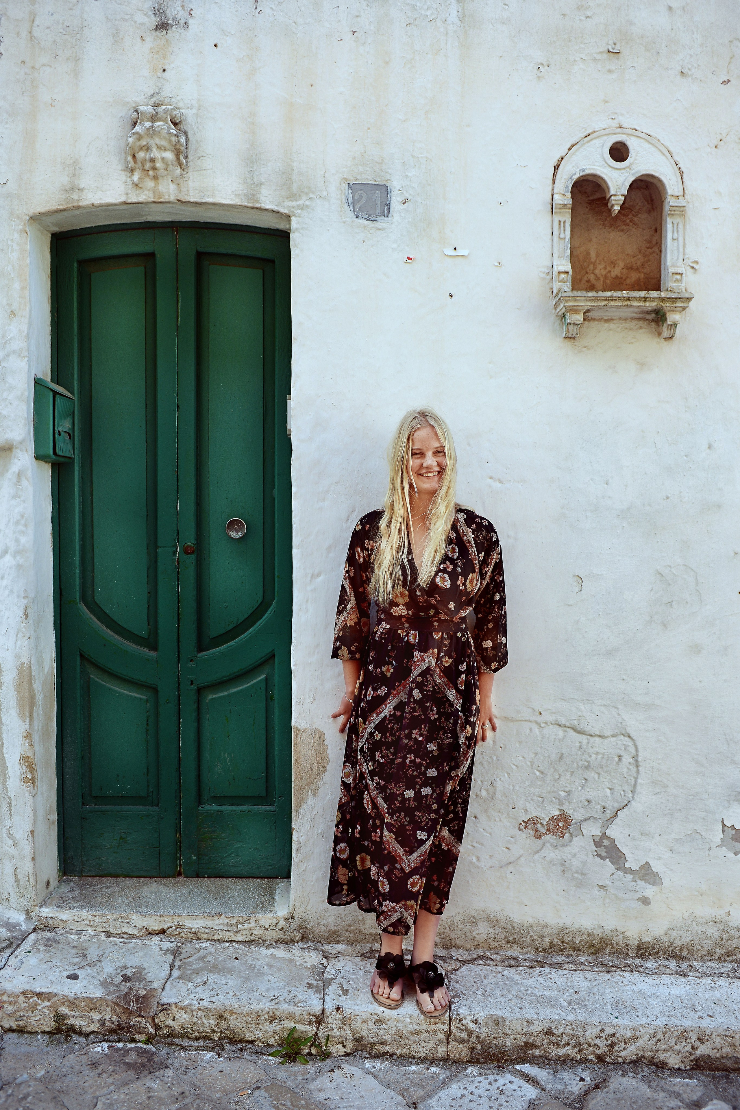 A girl in the old town of Gallipoli