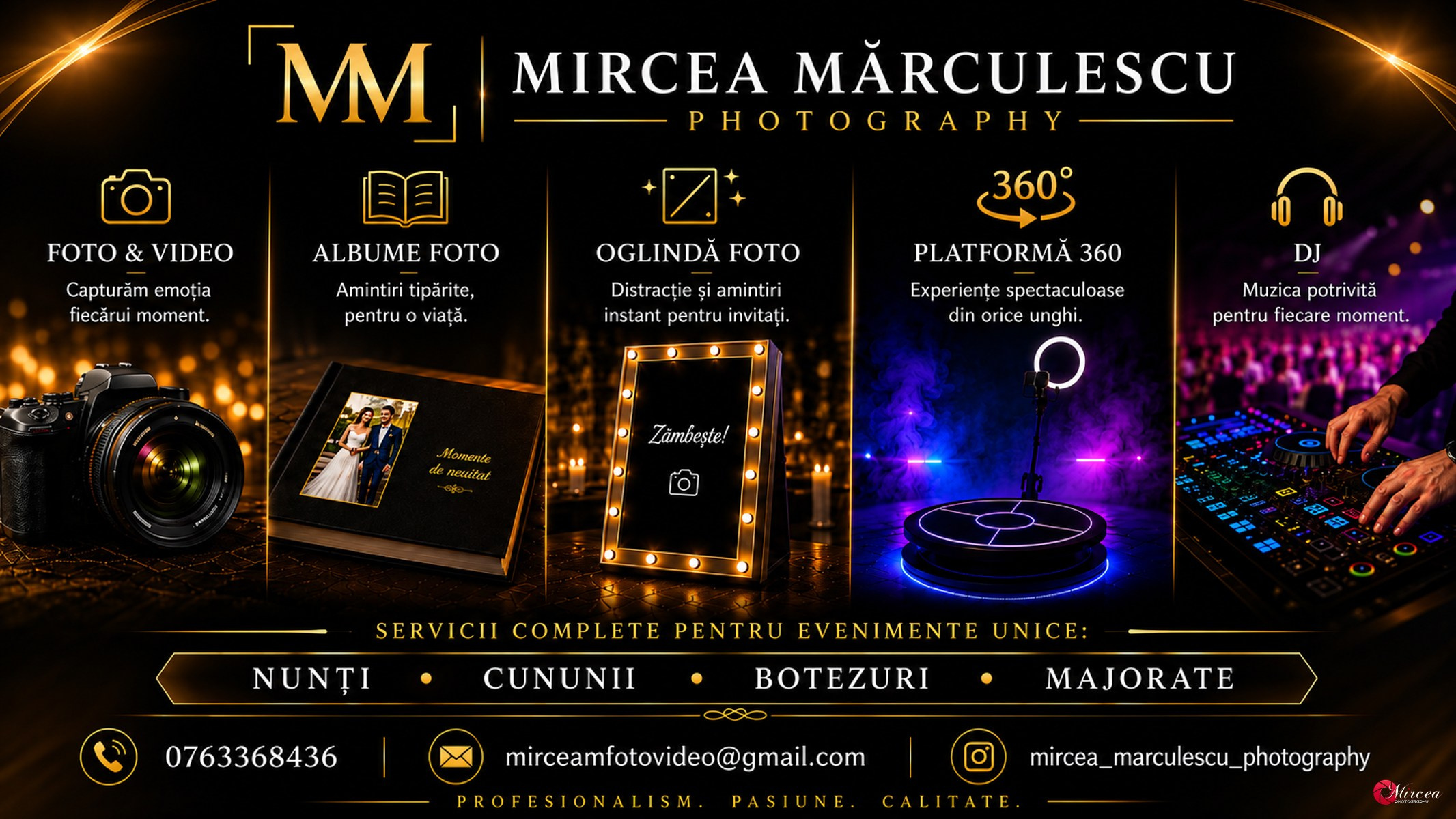 Servicii. Mircea Marculescu Photography Videography