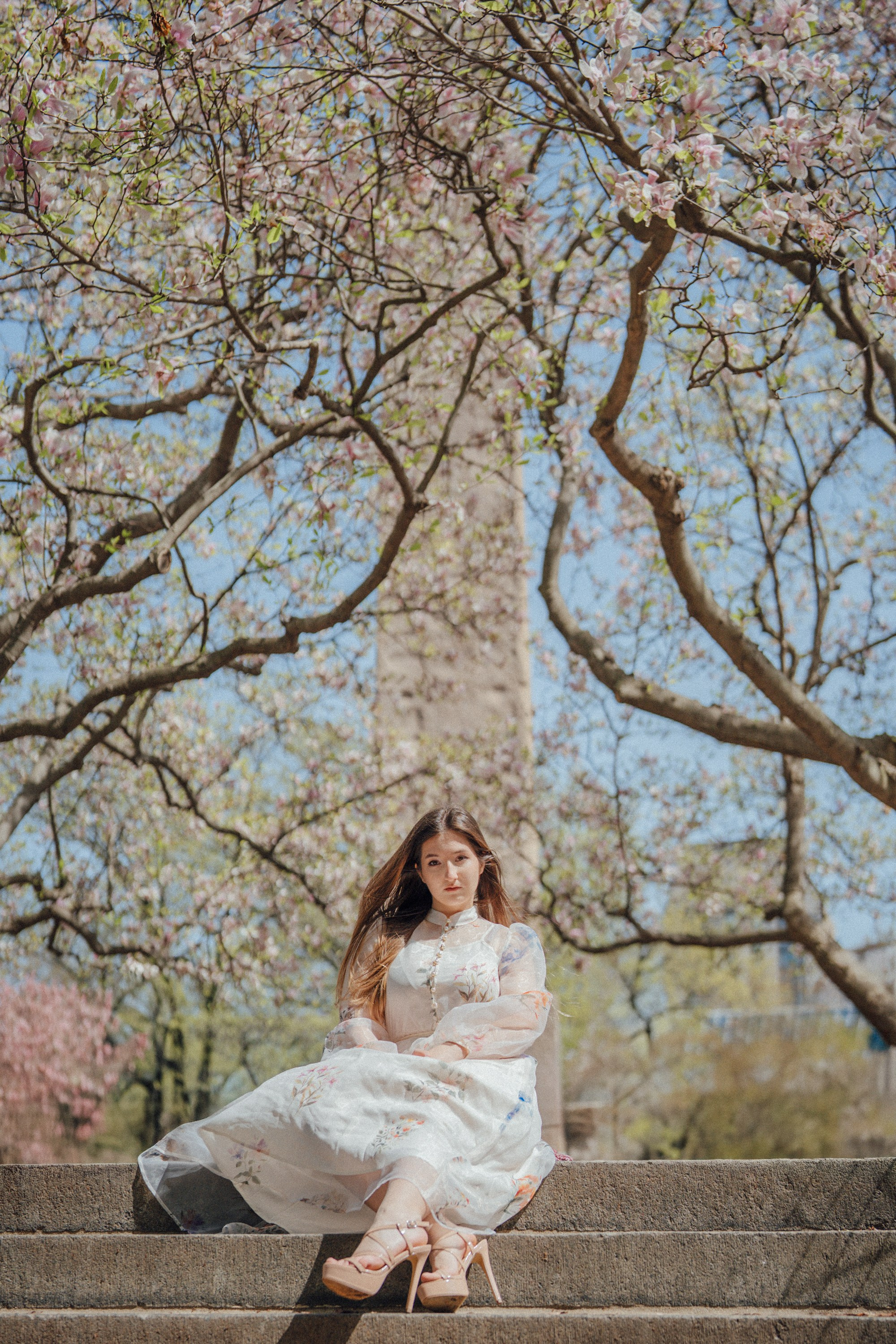 Blossom photoshoot. Portrait and wedding photographer in New York