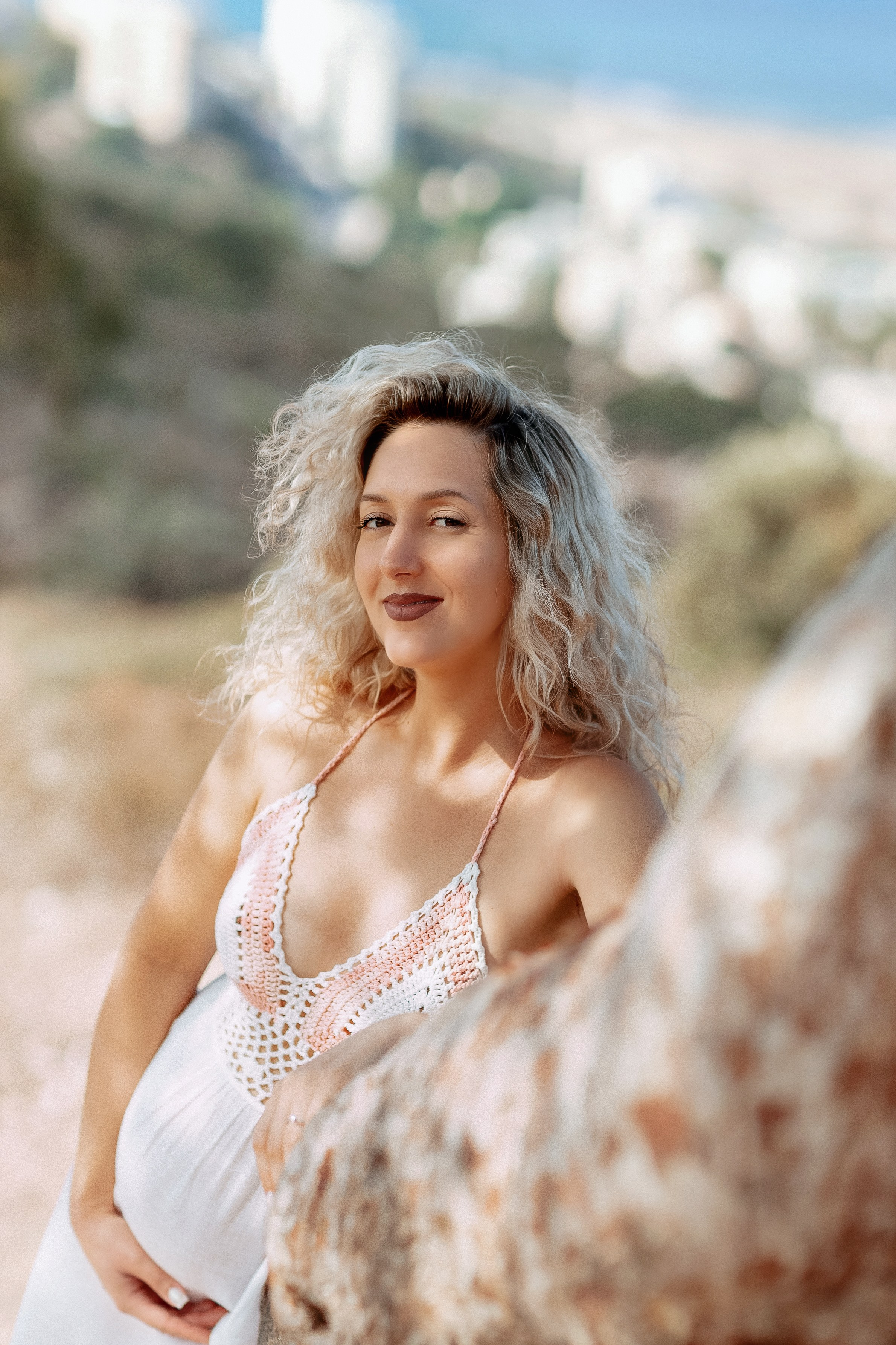 Gentle Alina waiting for a miracle. Pregnancy & nature. Mila Artphotо-Профессиональный портретный фотограф, Израиль