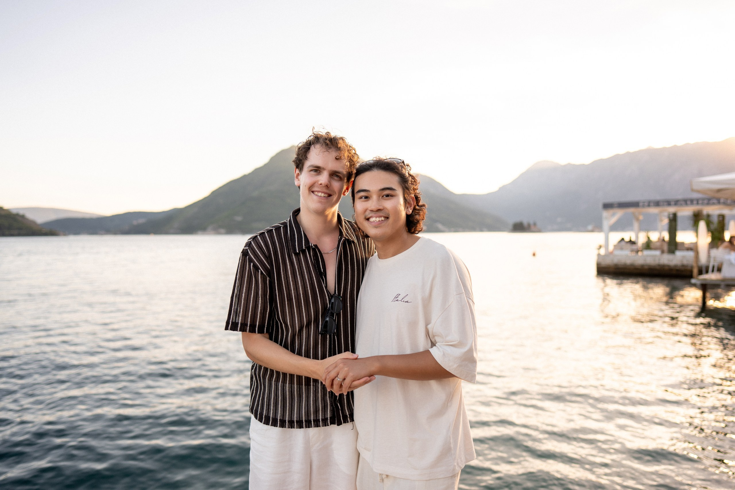 Perast Boat Proposal. Trouwfotograaf & videograaf in Montenegro | Maria & Vasilii