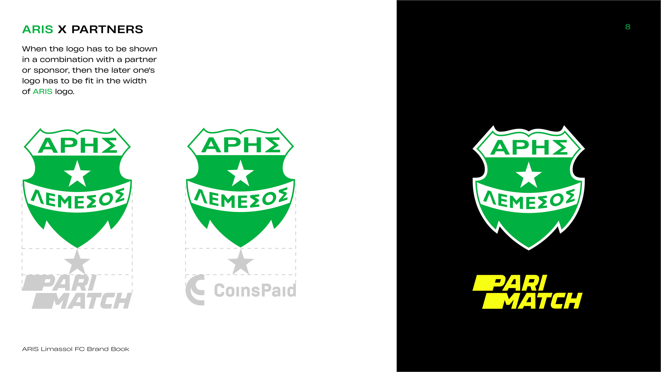 [Brand Book Designer, Identity Shaping] — Football Club — Aris. Tim Katerinko — Visual Storytelling for Brands, Culture & Events