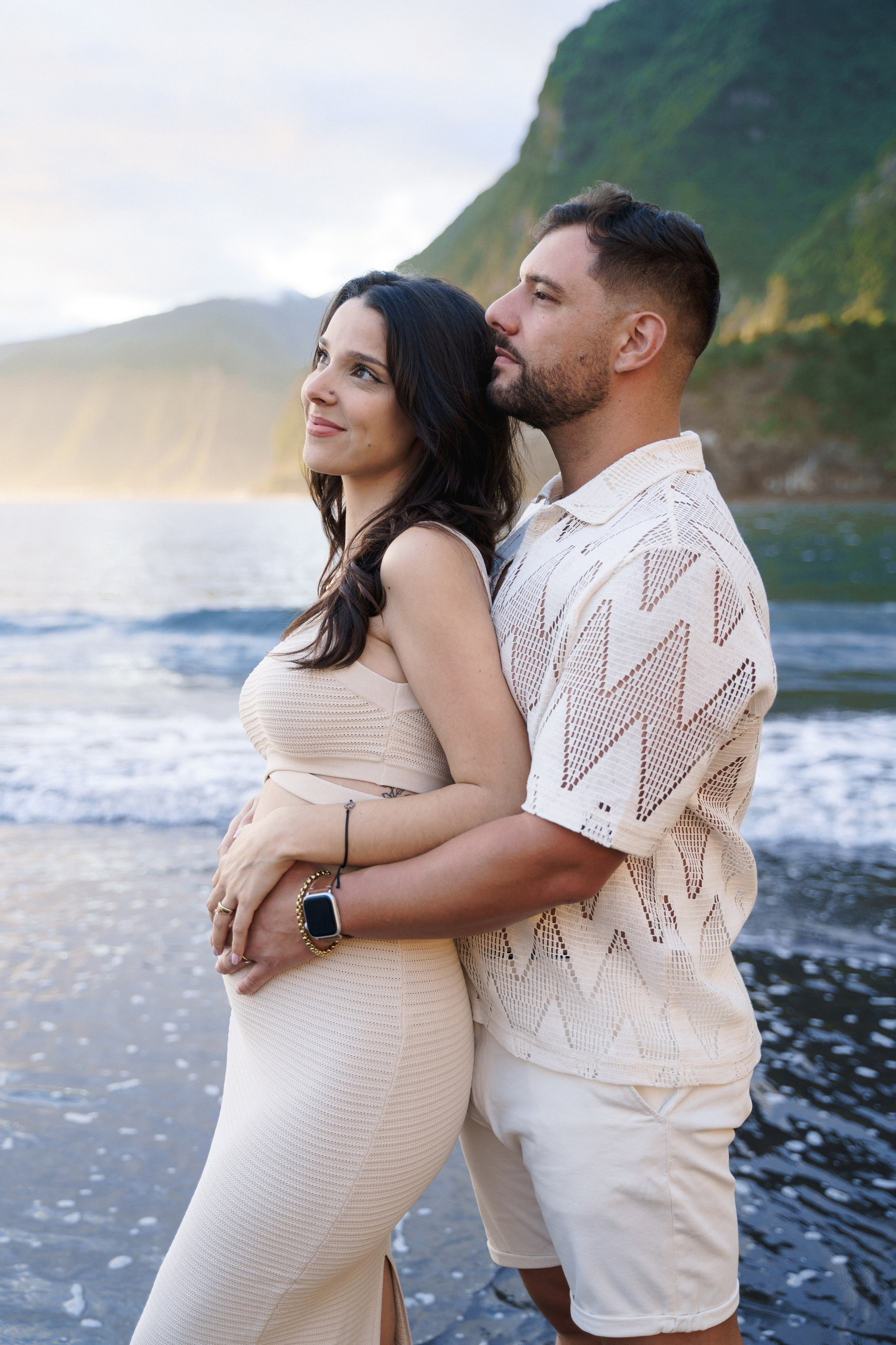 Maternity Photoshoot Alexandra & Adelino | Seixal Beach Morning | Madeira Photographer. Your photographer in Madeira