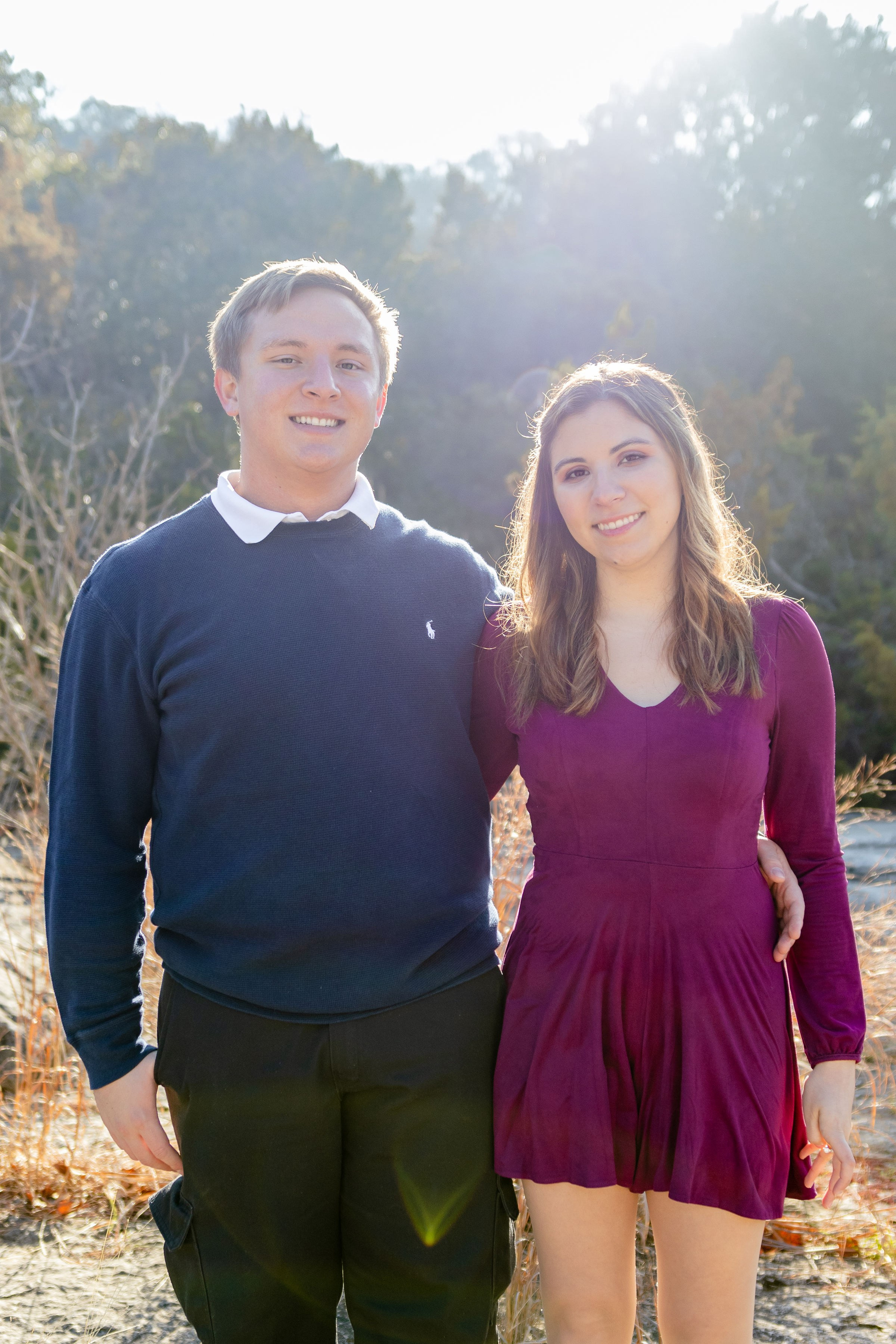 Pamela and Tyler’s engagement photoshoot at the Greenbelt Flats in Austin