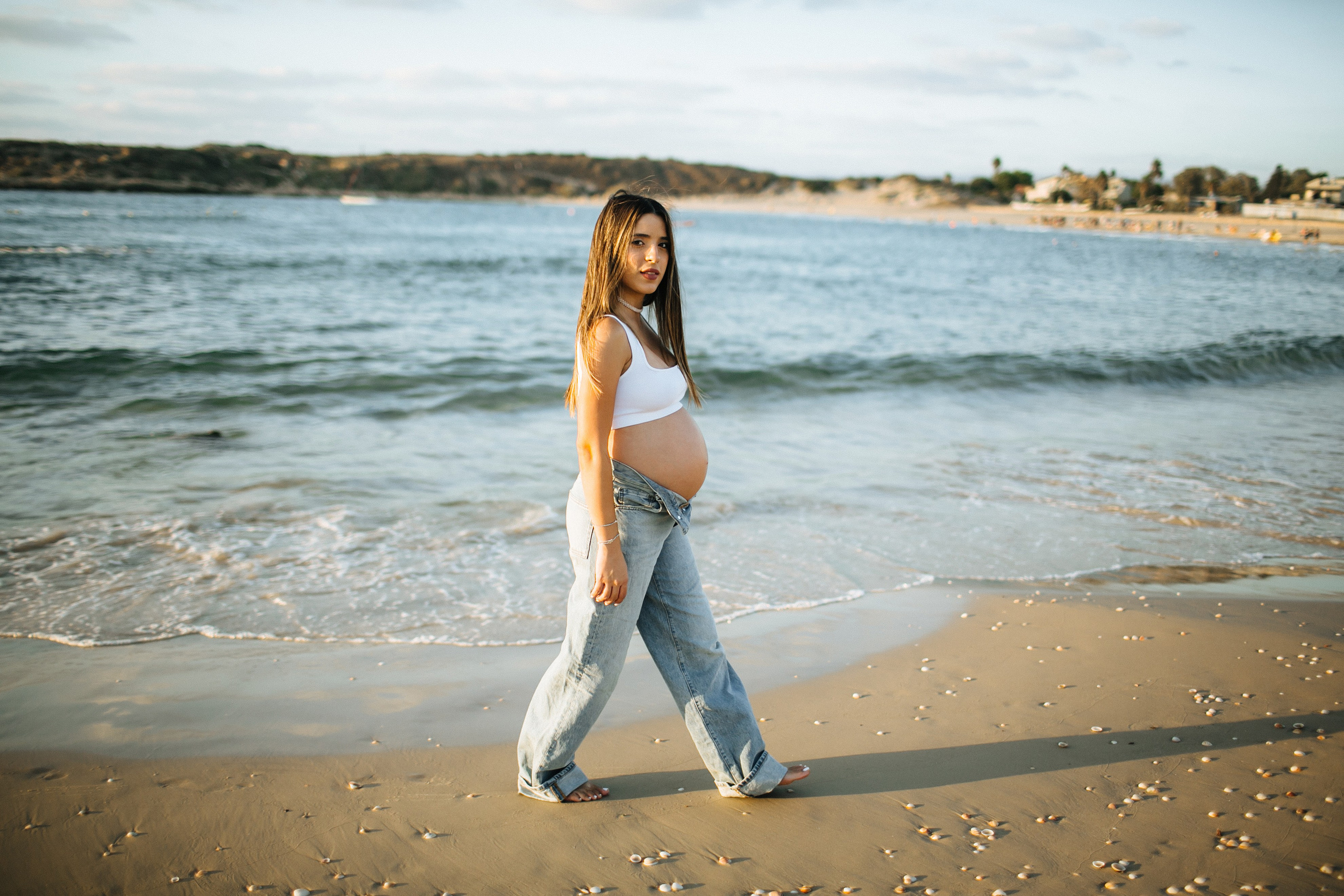 Yael & Gal Nahsholim beach. Family photographer in Israel