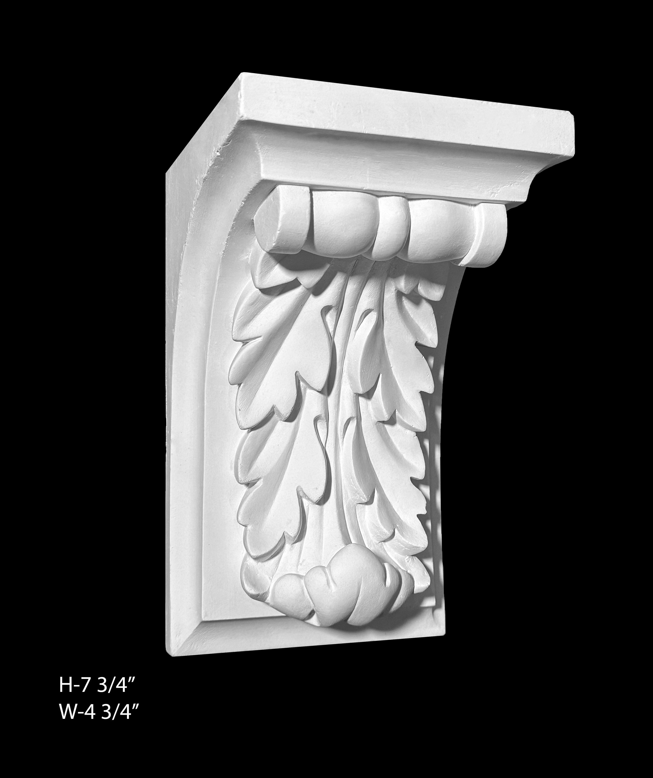 Corbels. Plaster molding