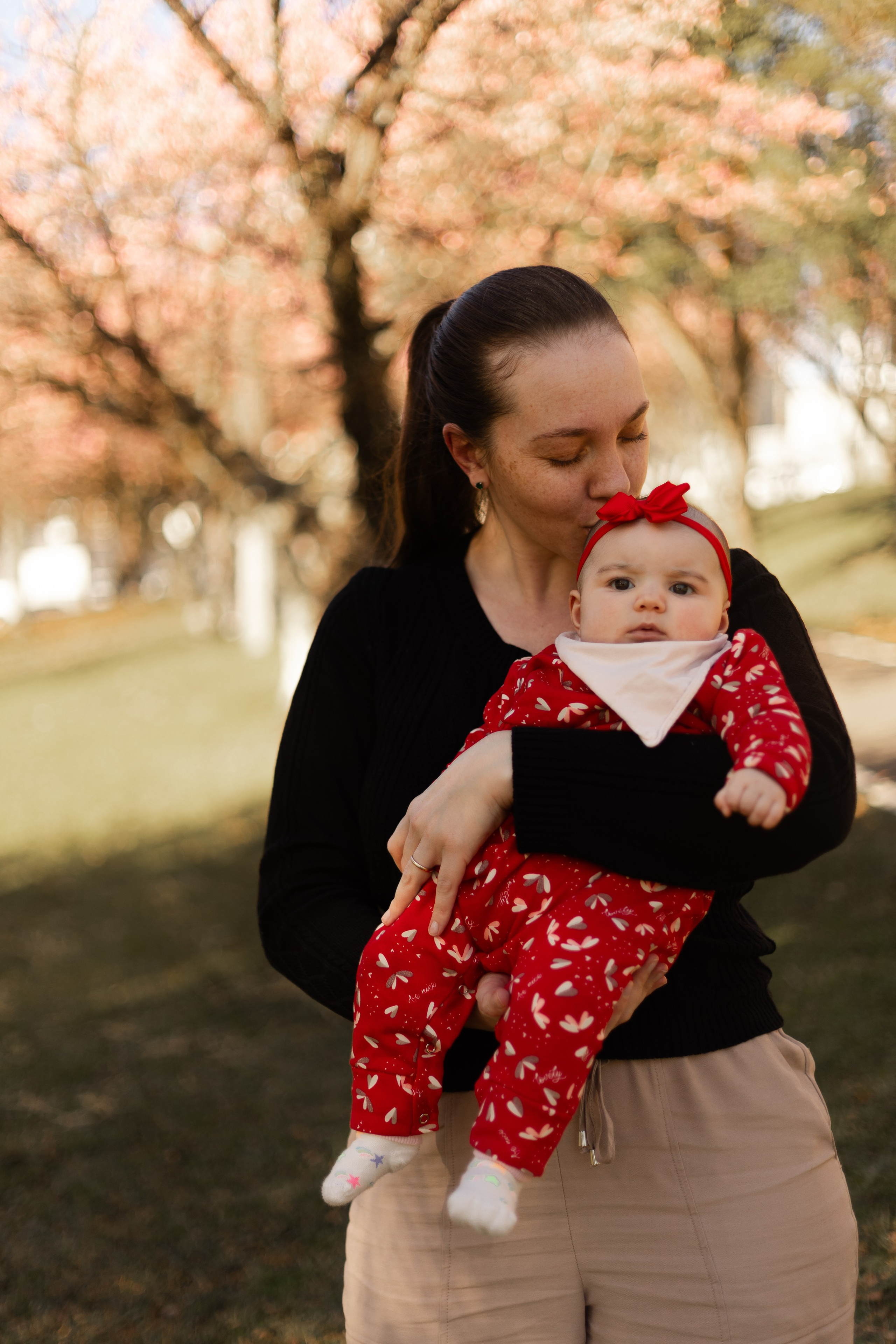 Minha familia nas cerejeiras
