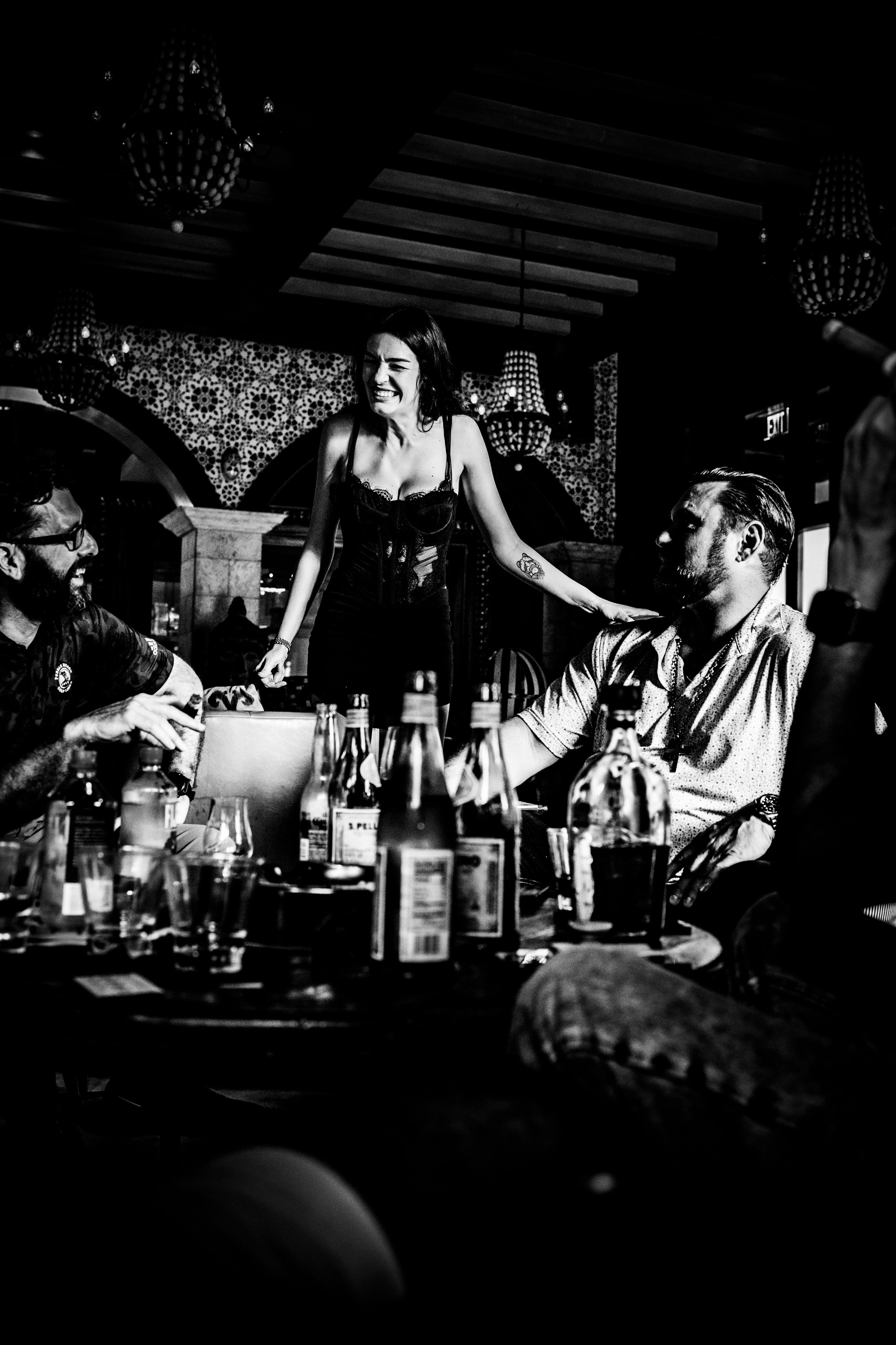 Burn Black and White Series. Out and About 239