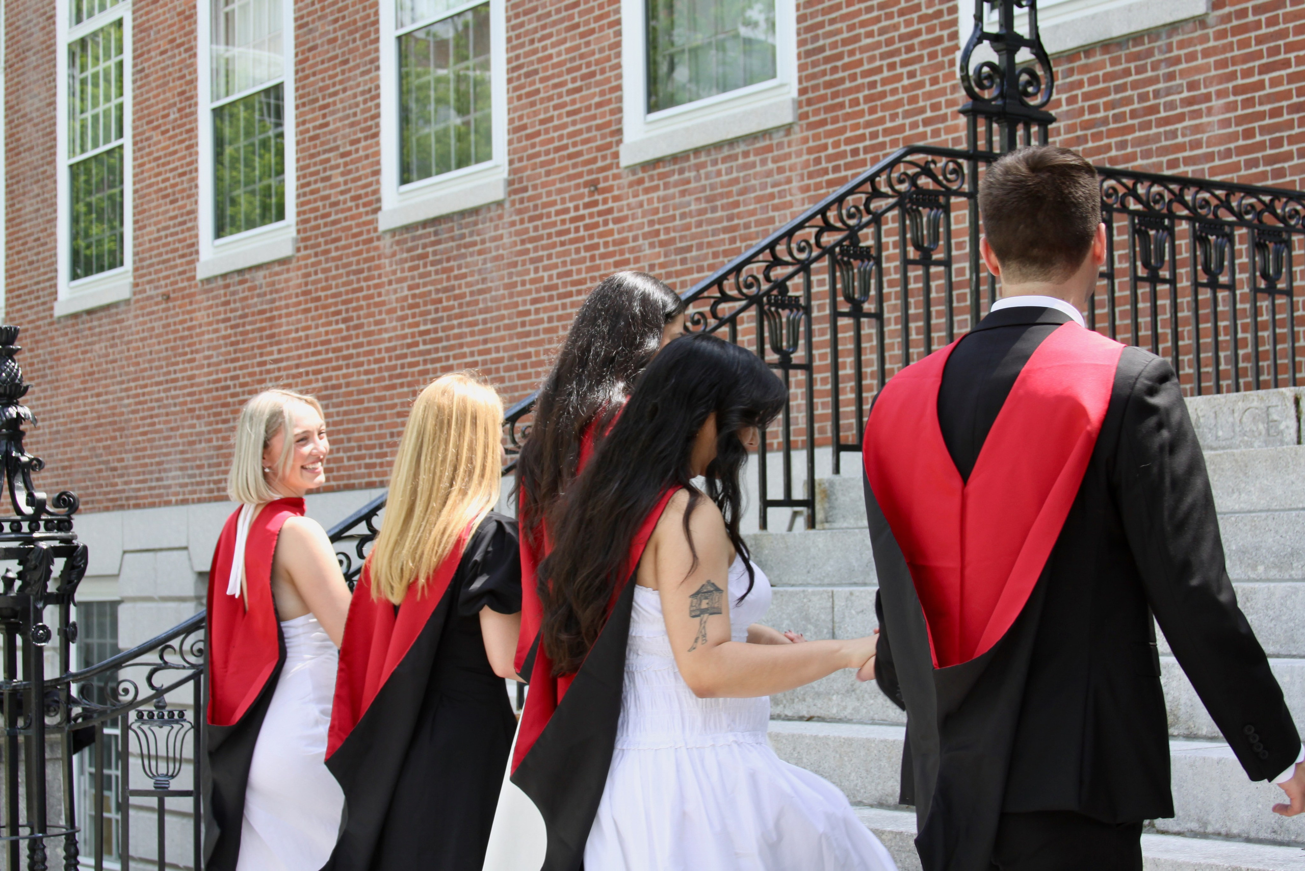 Masters graduation with Talia (group shoot). Kelly Sang, graduation and portrait photographer in Boston