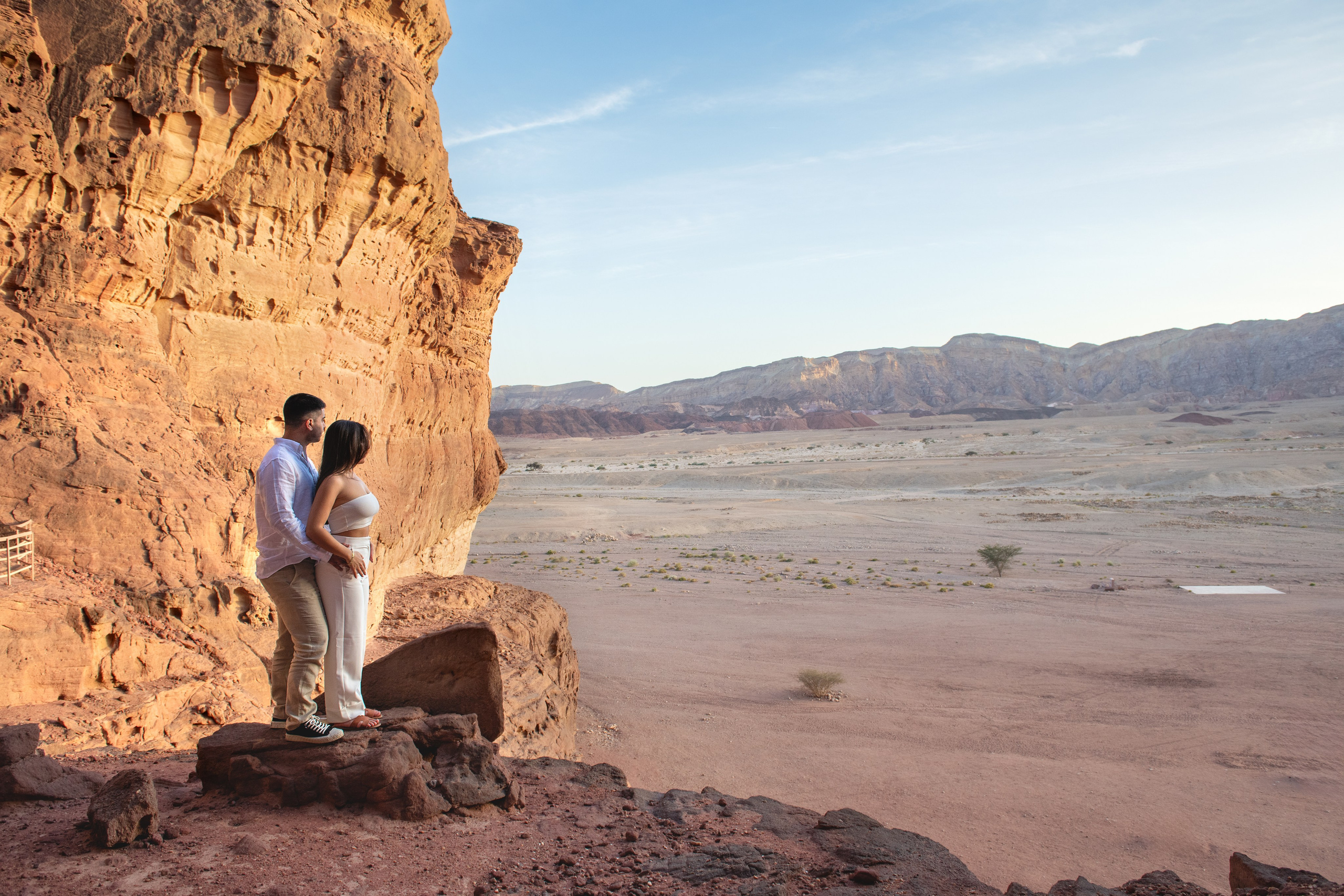 Save the Date for Jess & Gelad in a Timna Canyon. Family children pregnancy love stories photographer in Eilat Israel Olga Amchislavsky