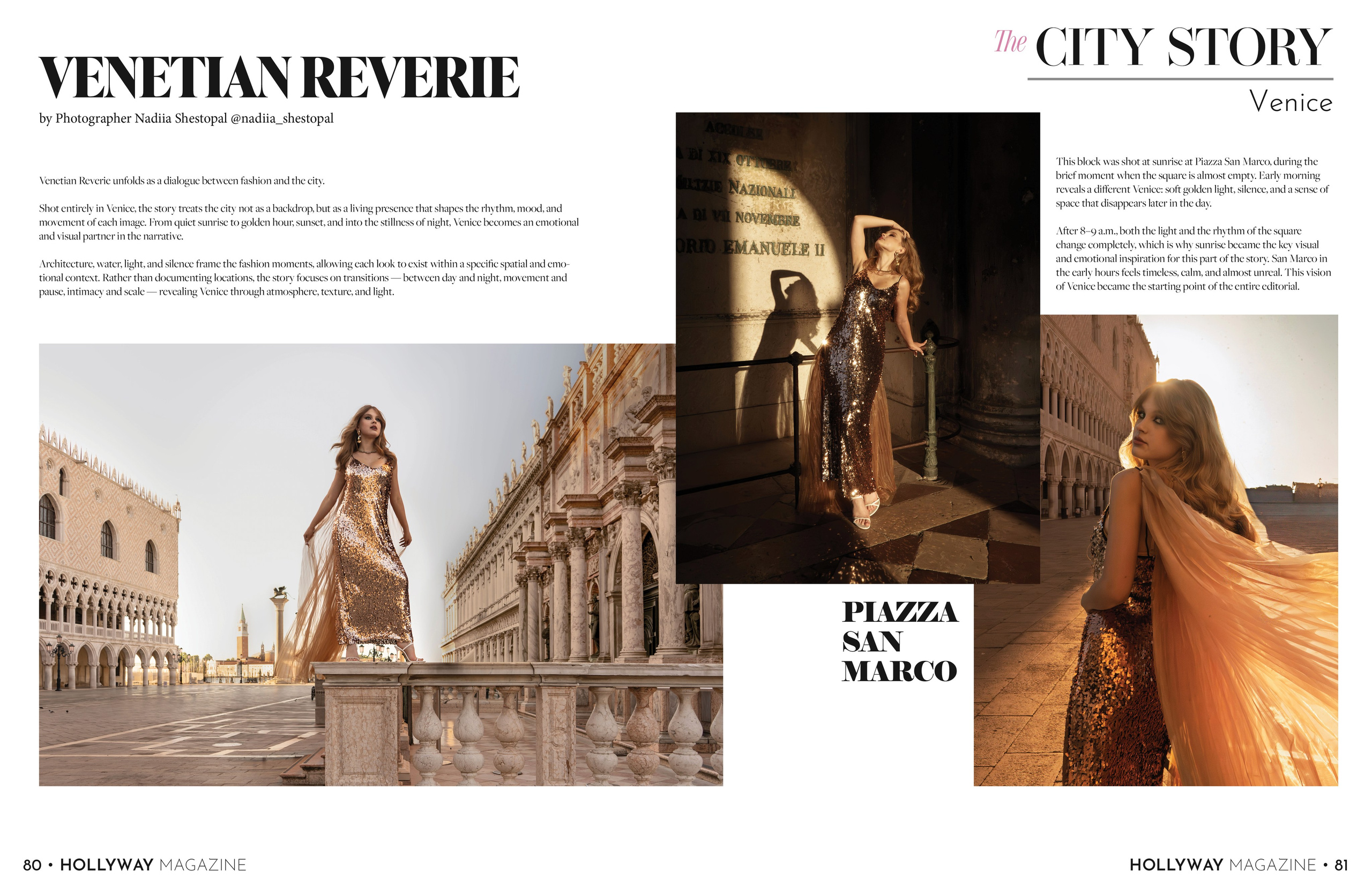 Magazine submissions. Venice photographer