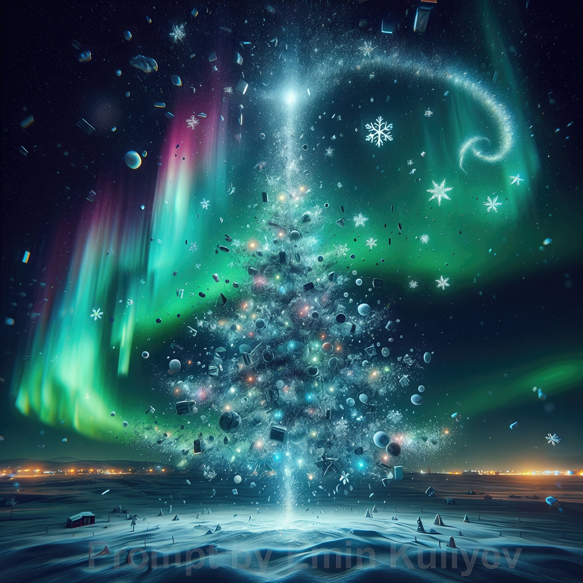 Created my own vision of a Christmas tree in ai. Emin Kuliyev — Award-Winning Wedding Photojournalist NYC & USA | Best Wedding Photographer Known for Candid, Timeless Moments