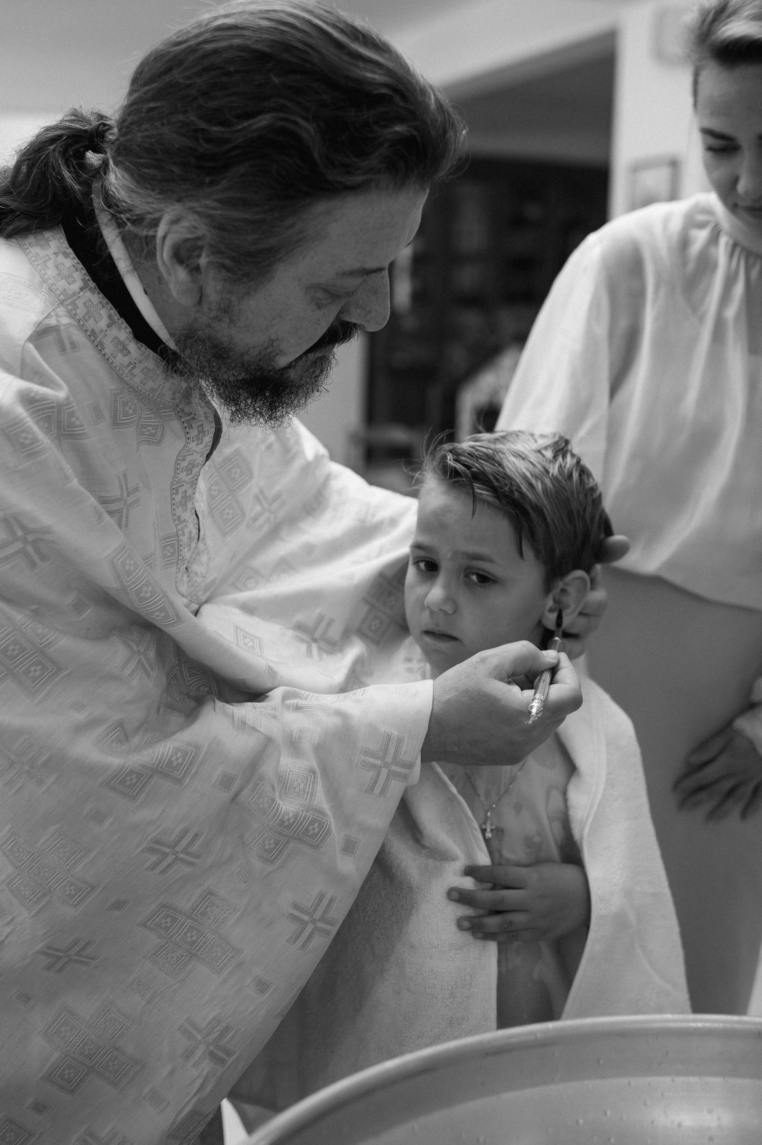 Baptism Mihail. Family, children, portrait, and event photography in Thessaloniki