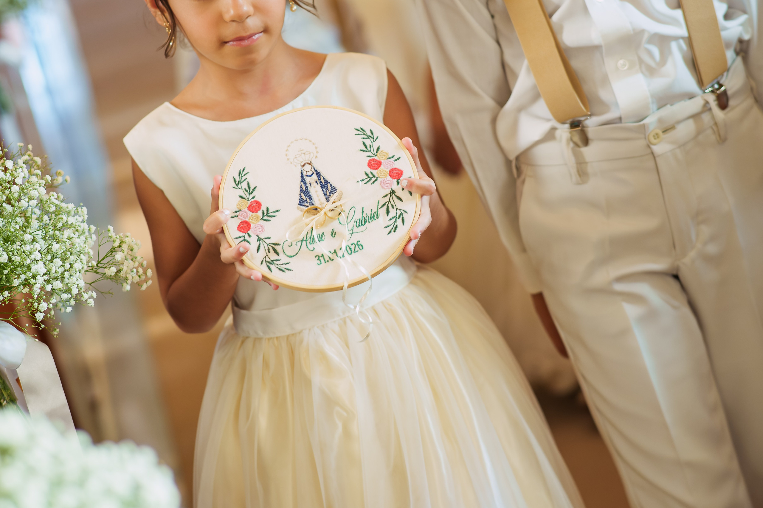 História de Aline & Gabriel. O Casal Dos Noivos