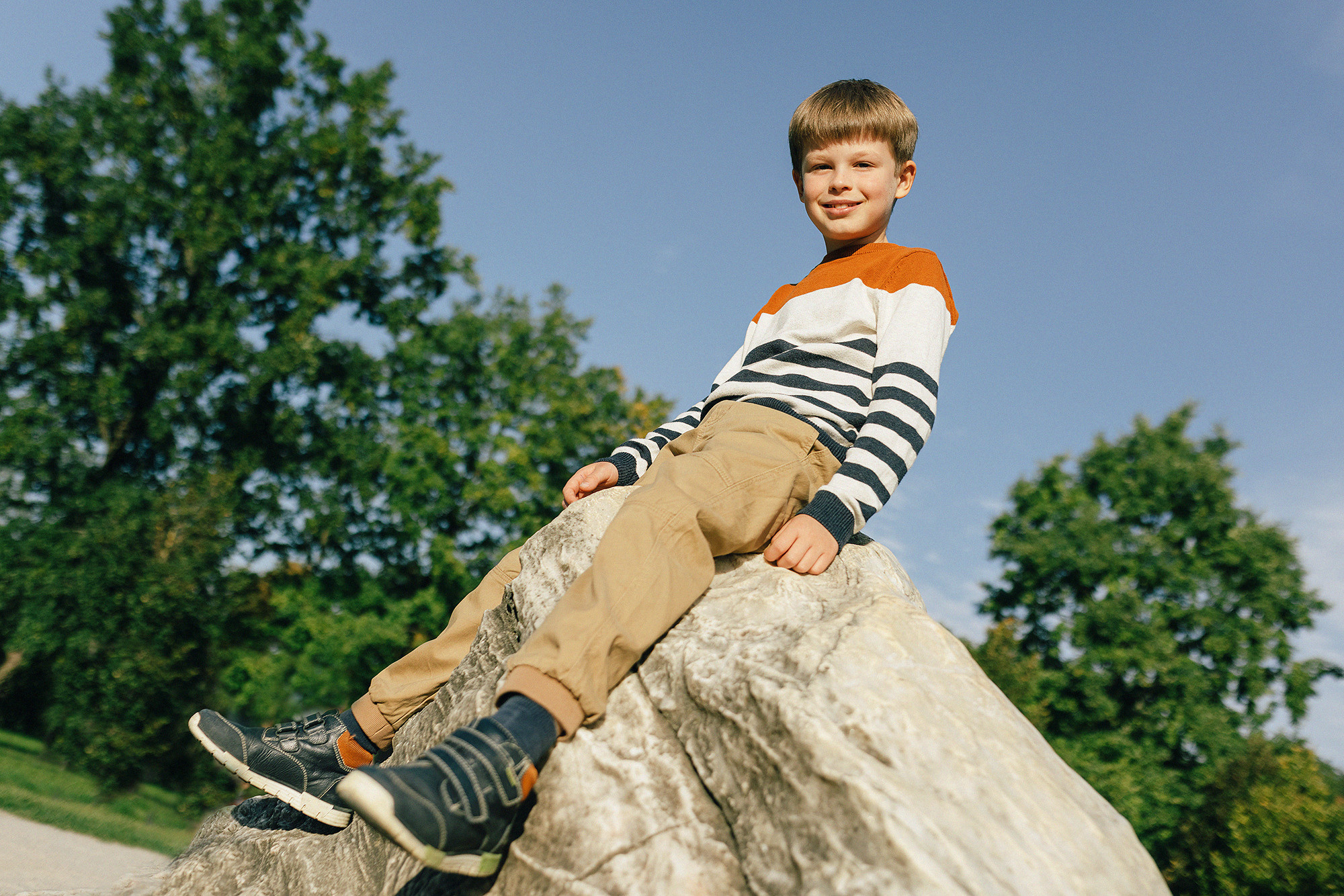 Виолетта и Георгий с детьми в парке. Семейный и свадебный фотограф в Праге Наталья Федори