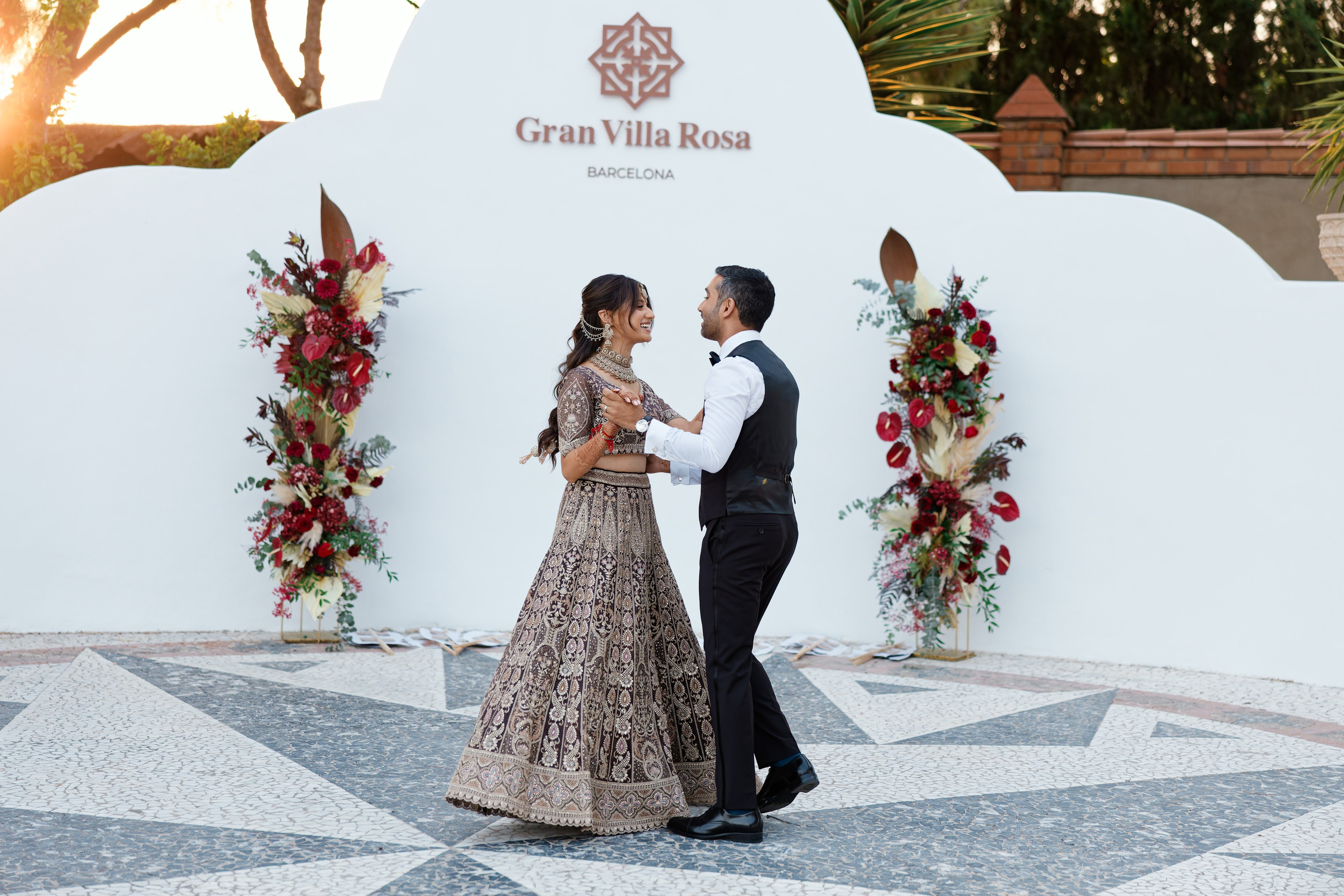 Indian wedding at Gran Villa Rosa, Barcelona