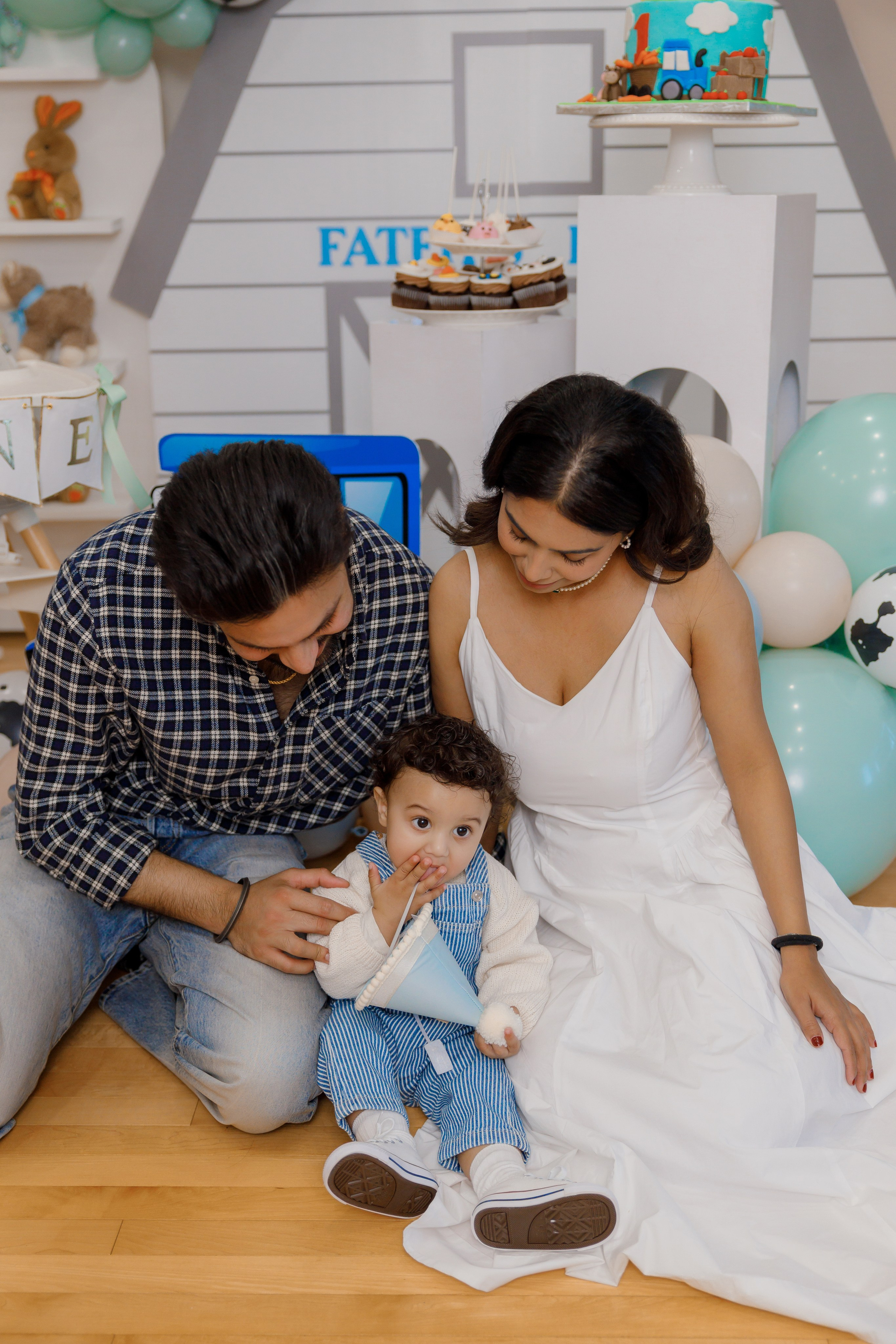 Fateh’s 1st birthday. Home