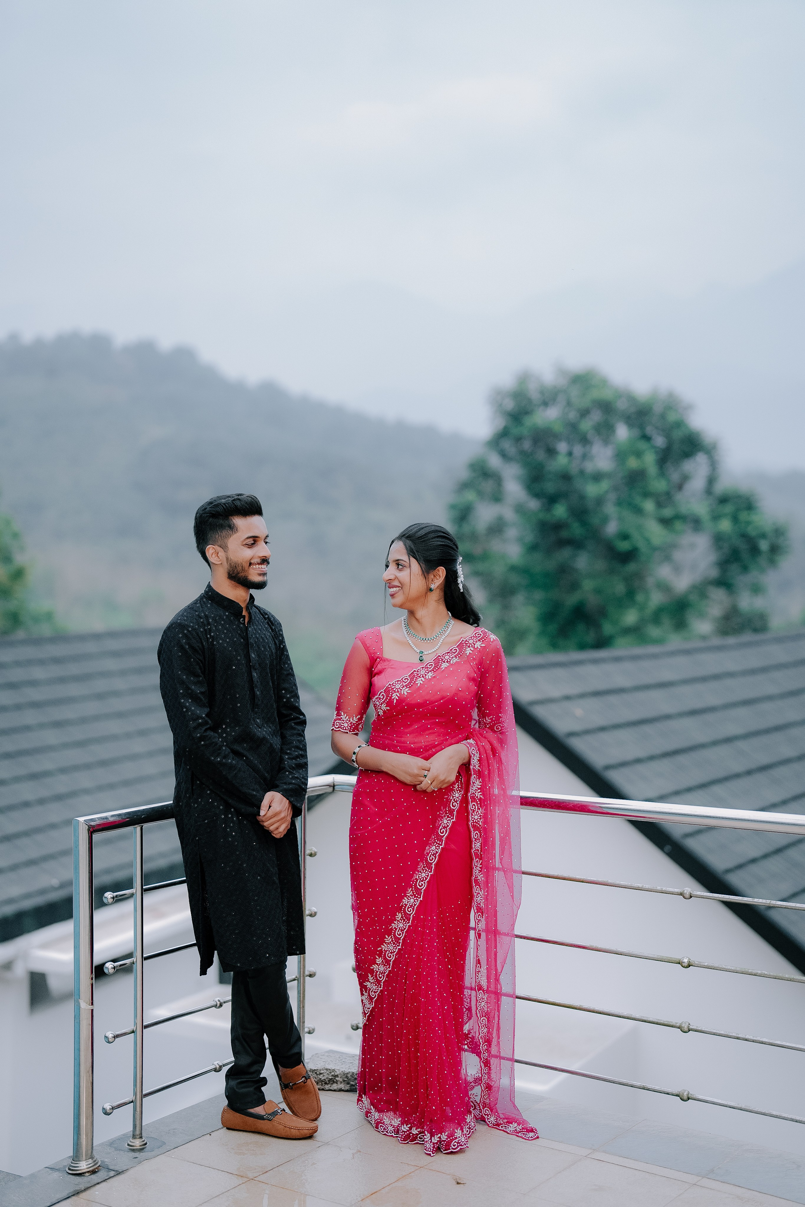 Engagement Ft. Aneesha & Mathew. Fine art Wedding Photographers in India & Canada