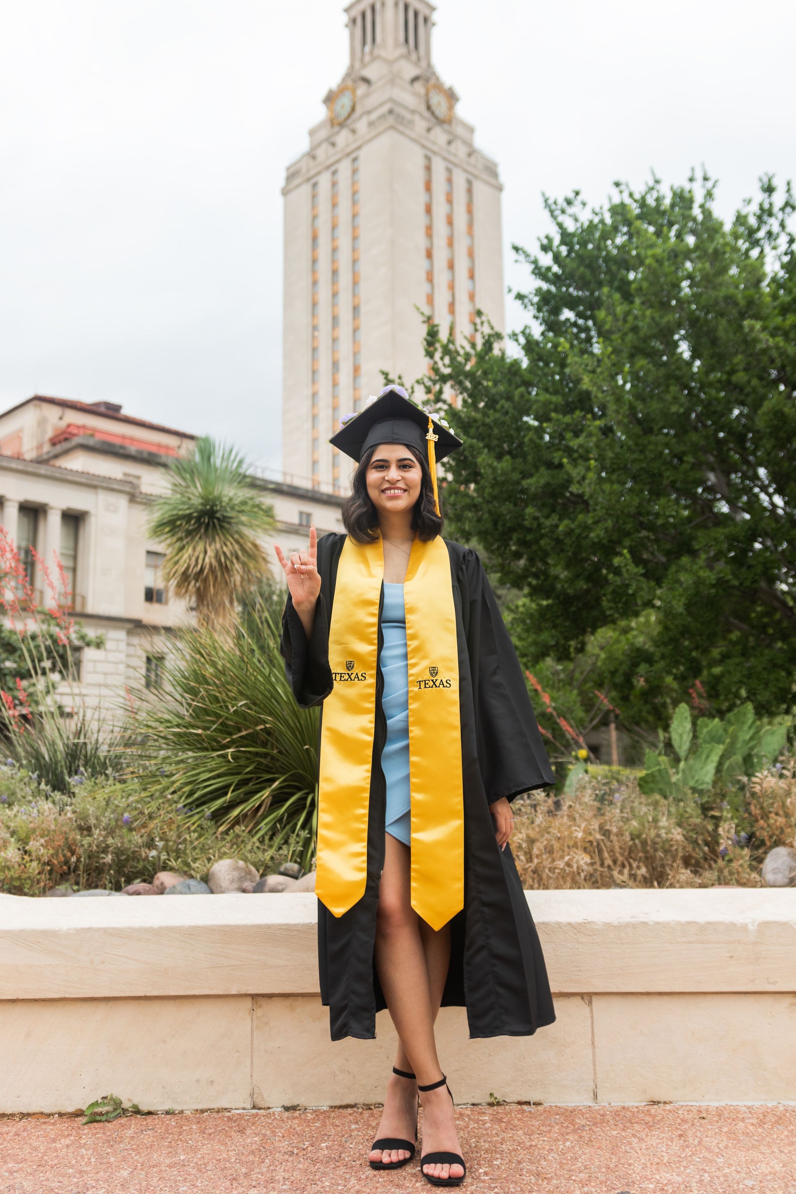 Maria’s graduation photoshoot at the University of Texas Austin
