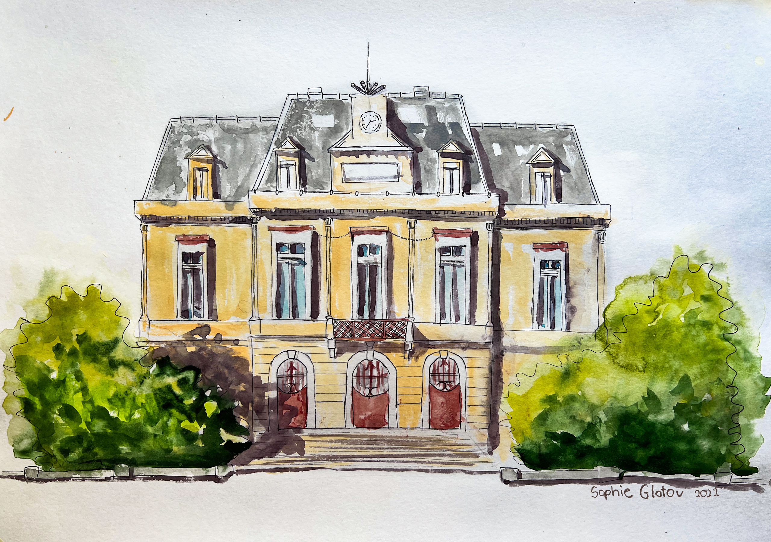 Glotov Sofie.	14 year old. 2022 . City hall of Nogent-sur-Marne