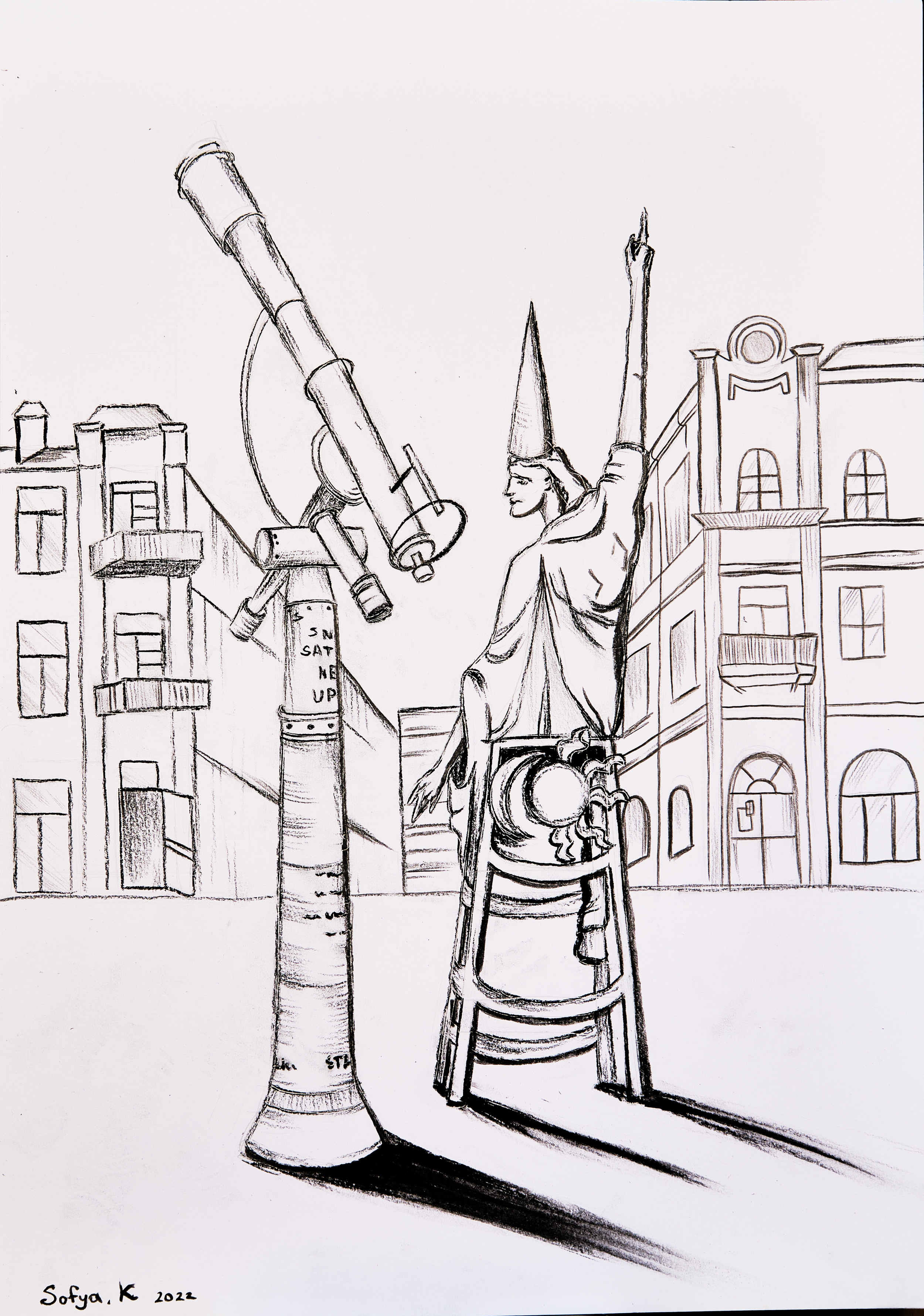 Kucheryavaya Sofiya.	15 year old. 2022 .	Monument to the Astrologer in Mogilev