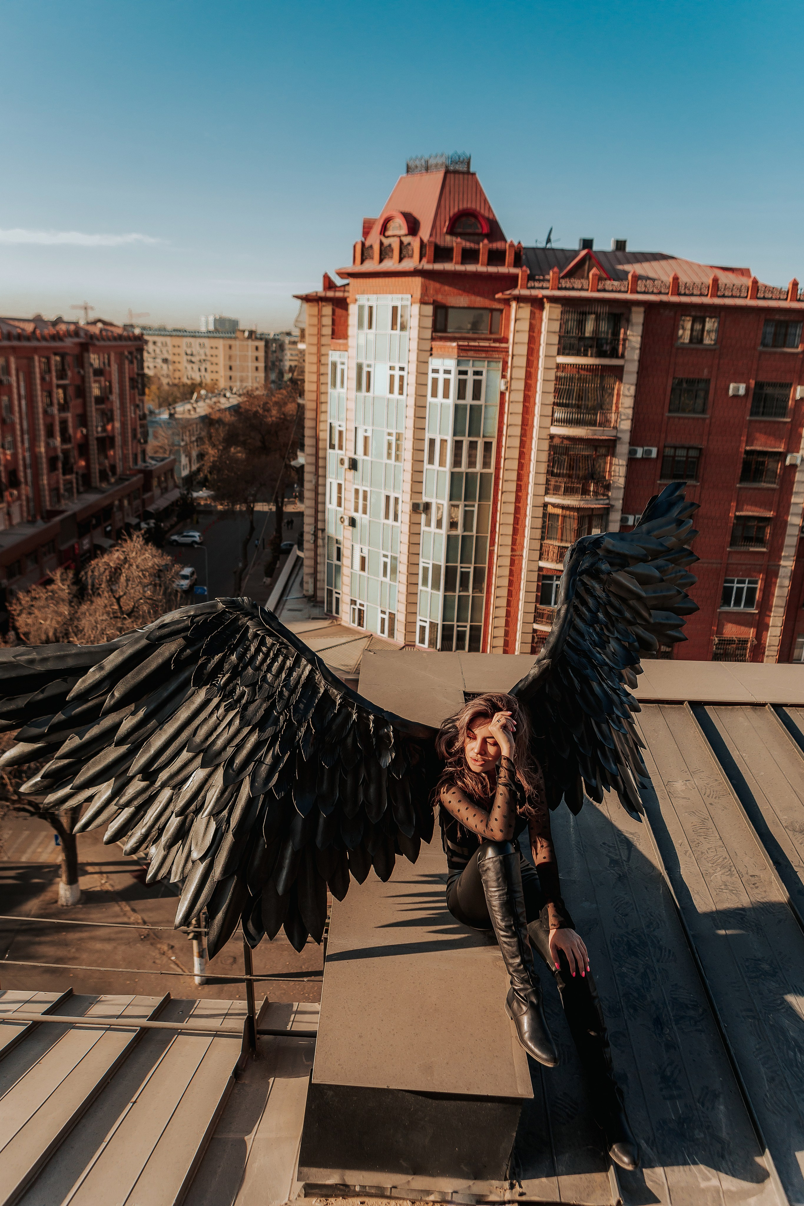 На крыше. Фотограф Вероника Яцына в Ташкенте