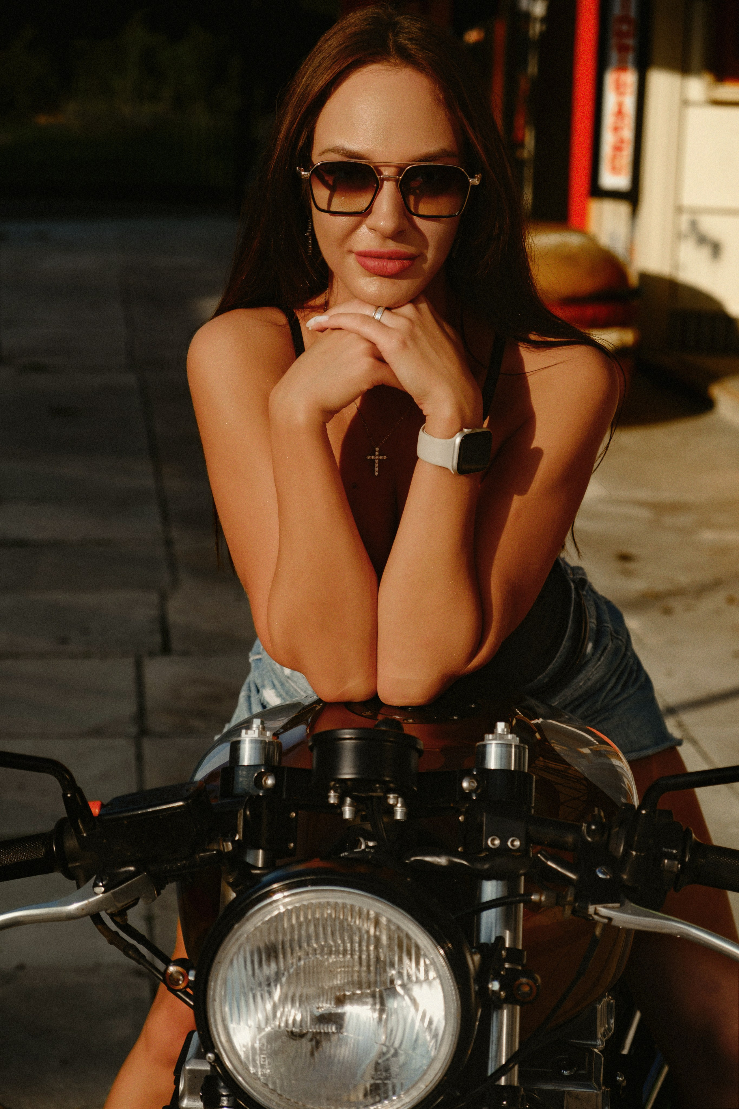 Alina with bike