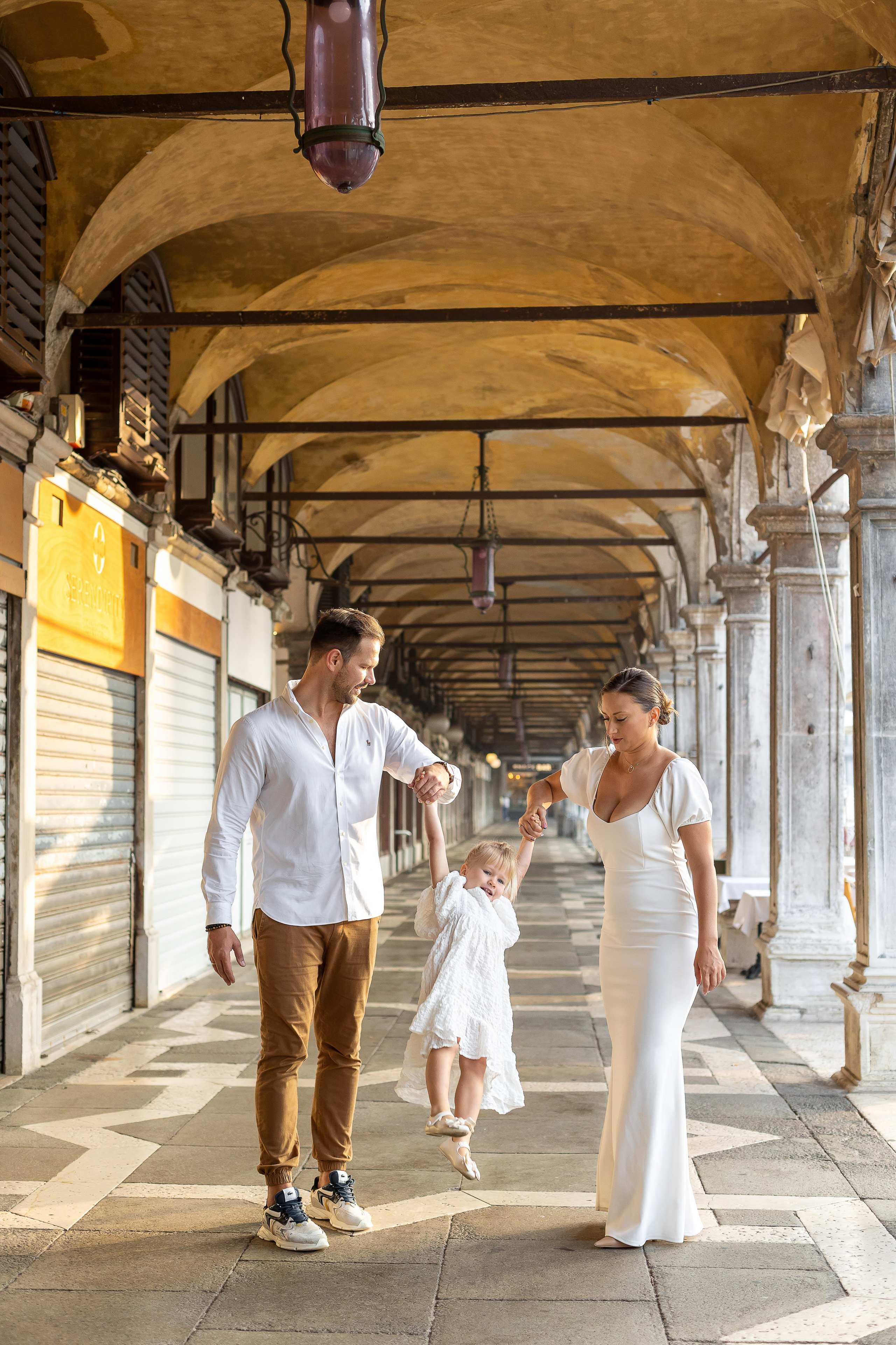 Emi and family at sunset