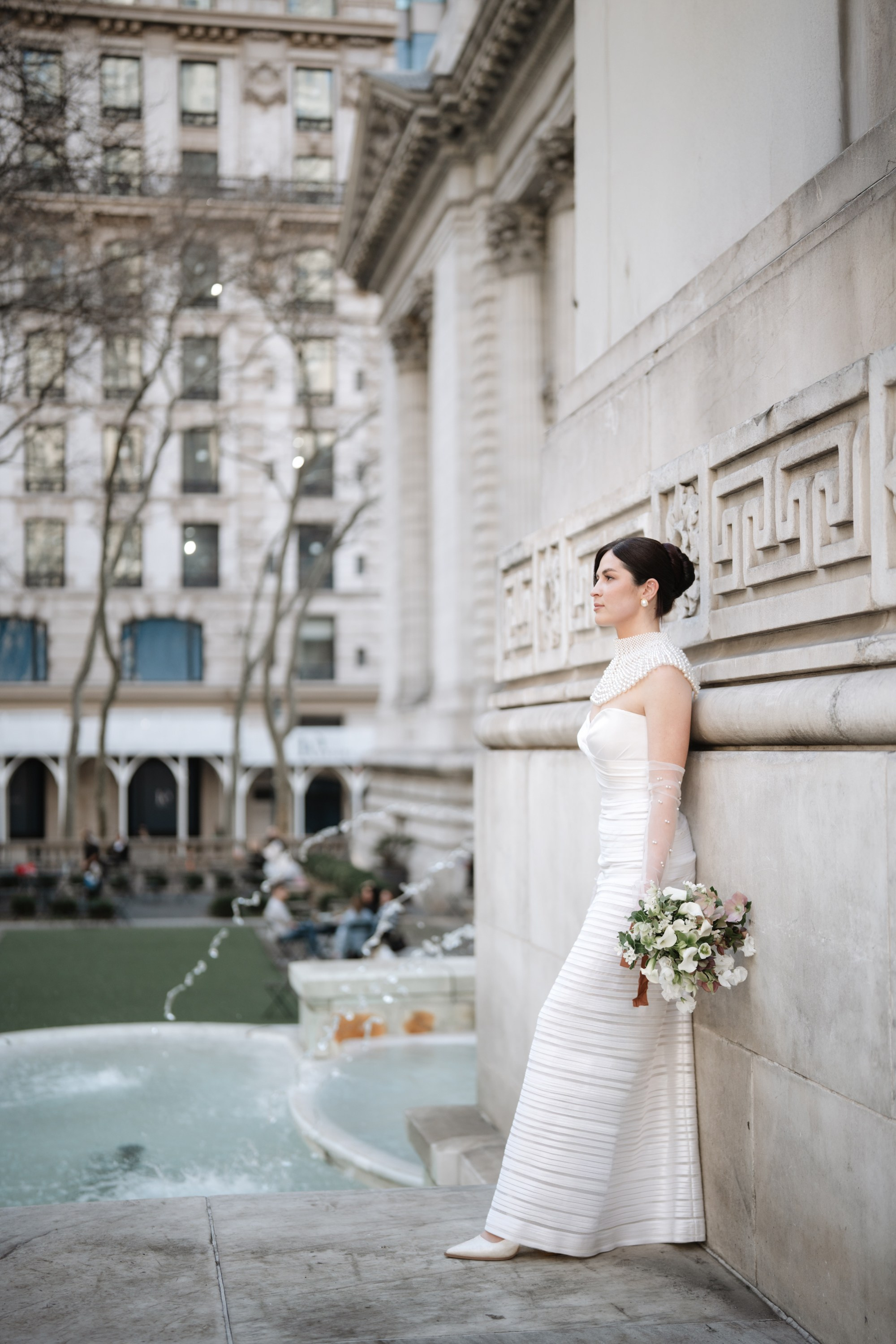 Lily as a bride. Portrait and wedding photographer in New York