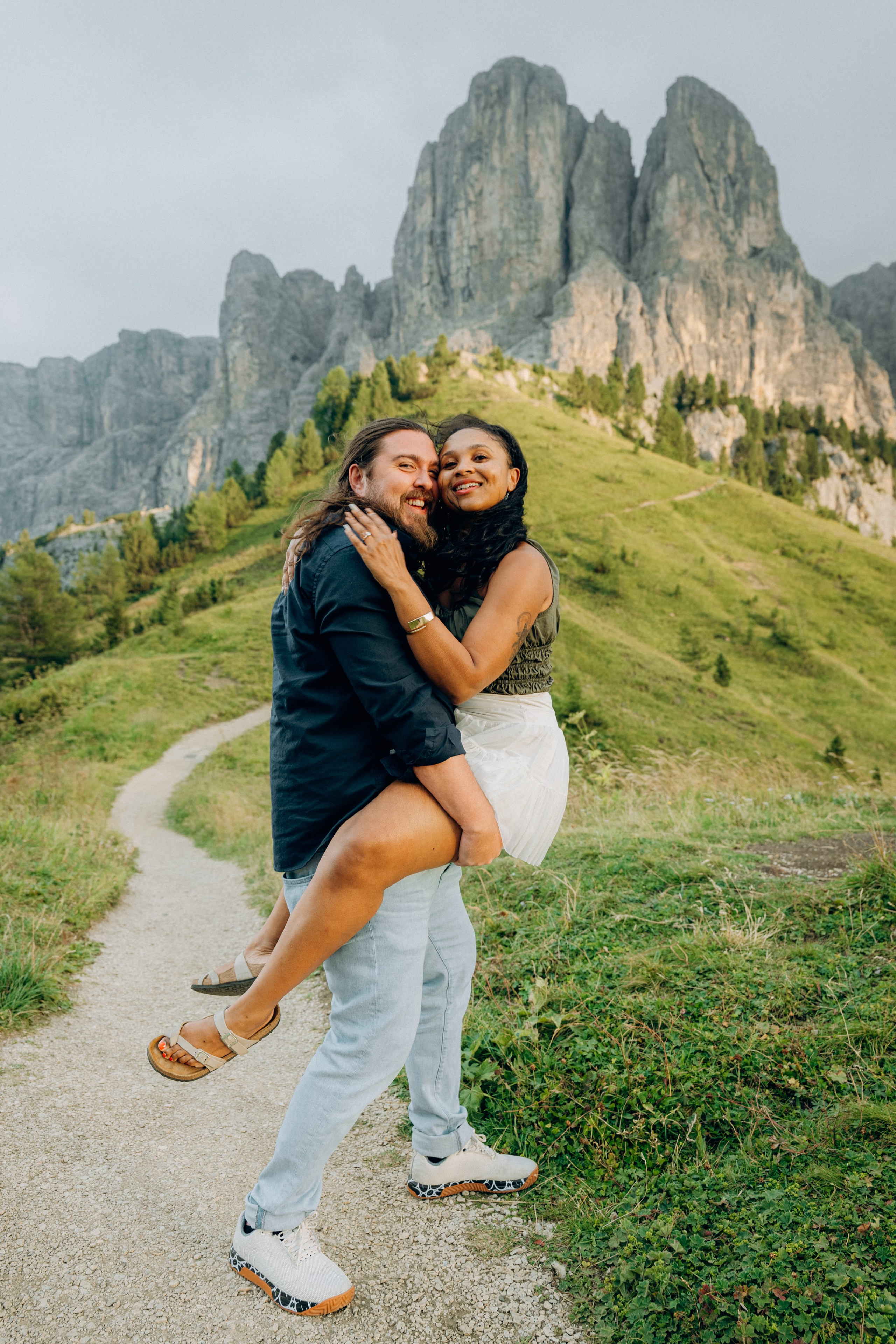 Love story and engagement photographer in Ortisei and val Gardena