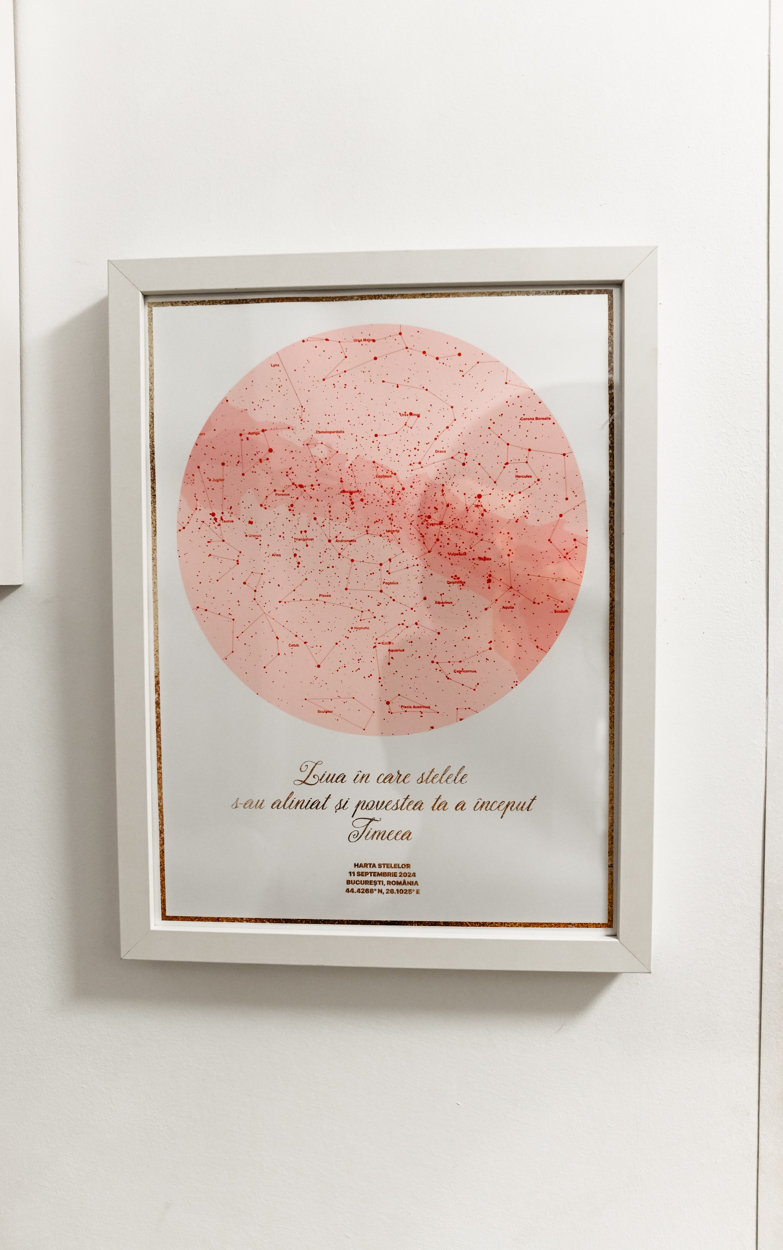 Harta cerului pentru botez – moment imortalizat de Ana Maria Drăgan