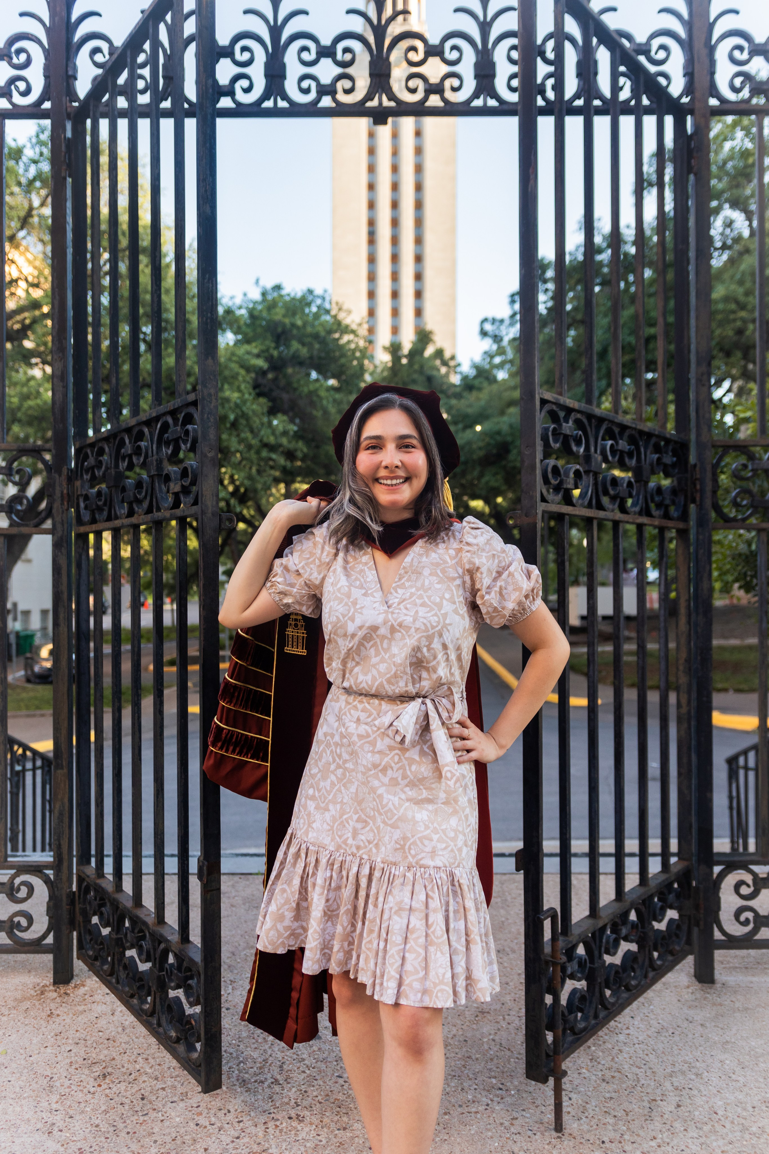 Paola’s graduation photoshoot at the University of Texas Austin