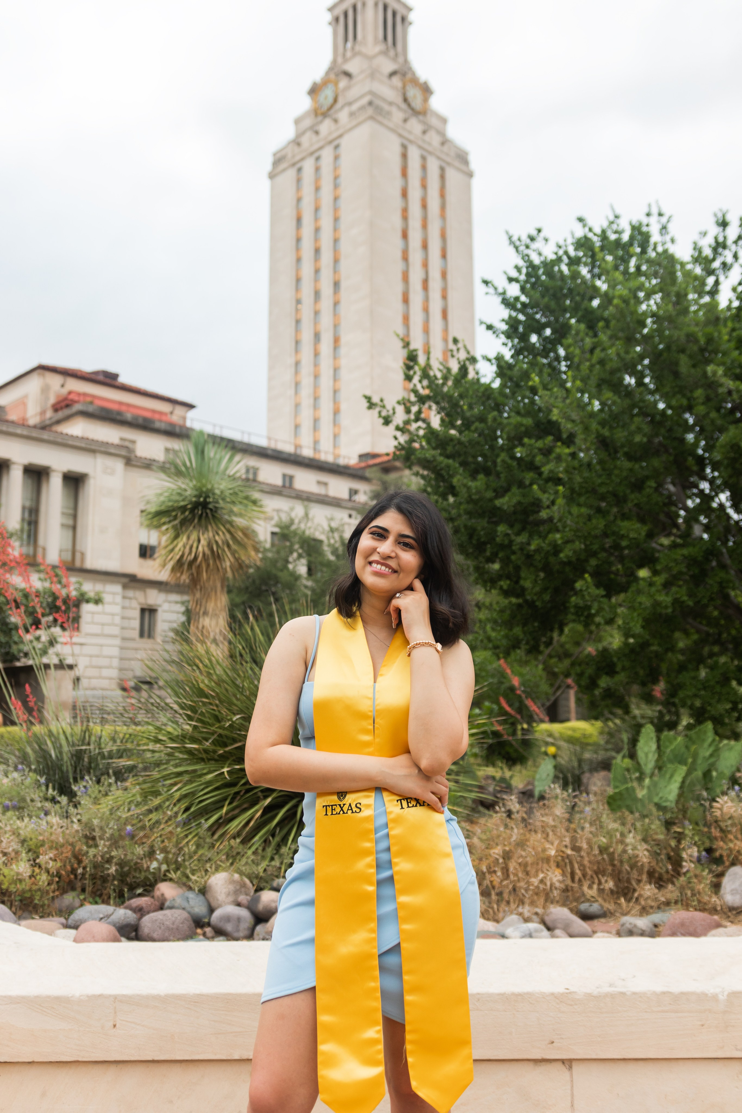 Maria’s graduation photoshoot at the University of Texas Austin