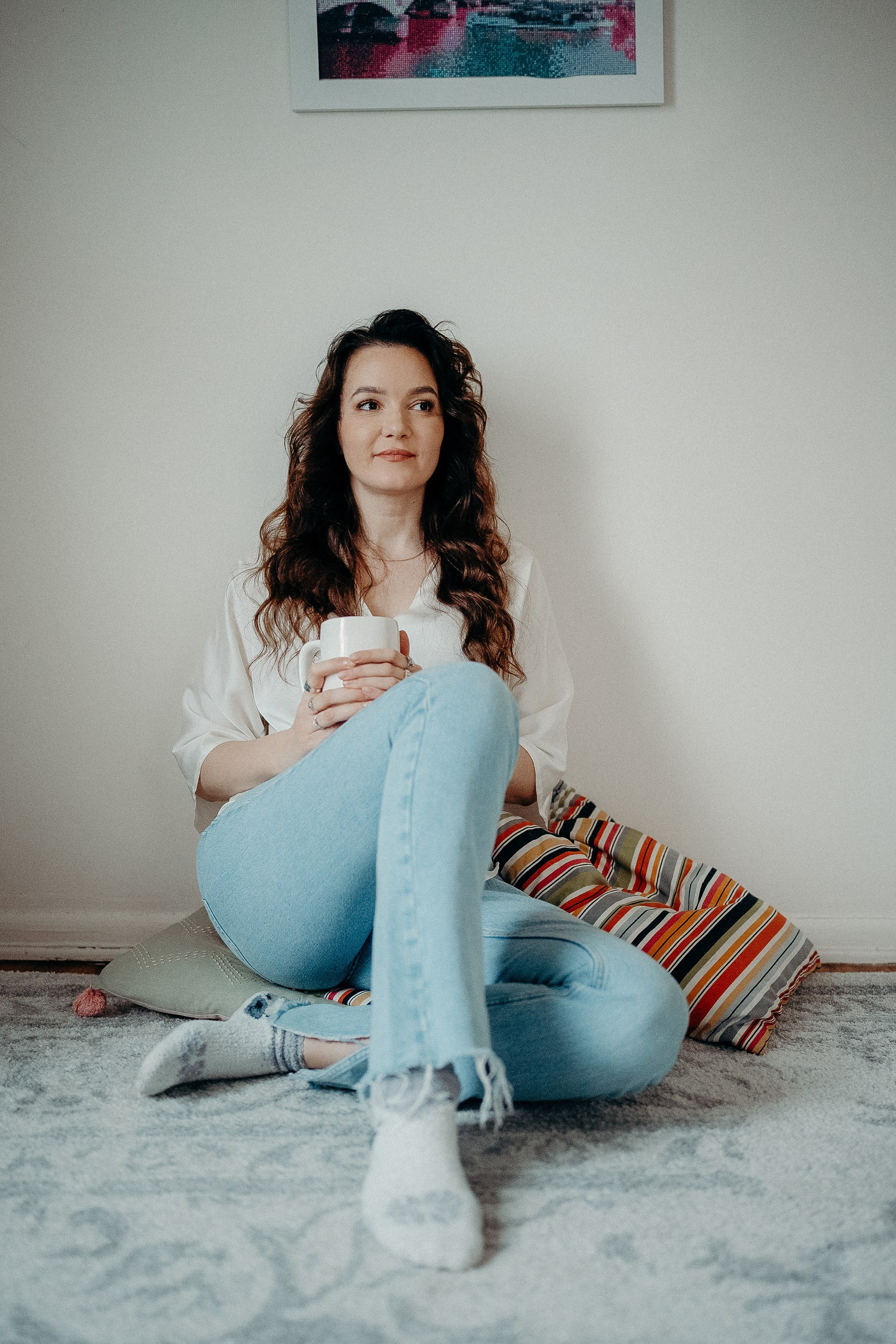 Home photo shoot. Portrait and wedding photographer in New York