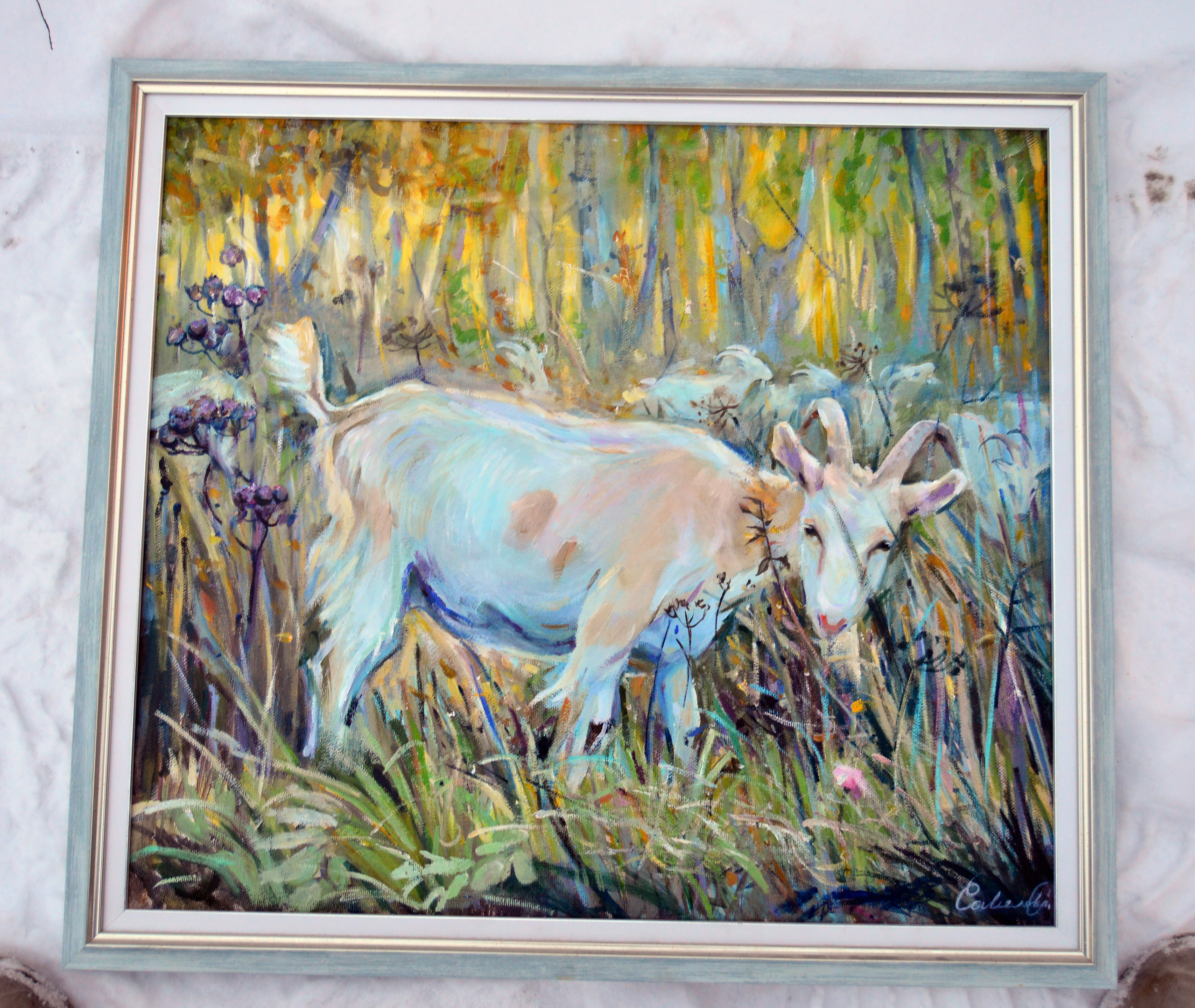 «Goat mother». Художник живописец Савелова Ольга
