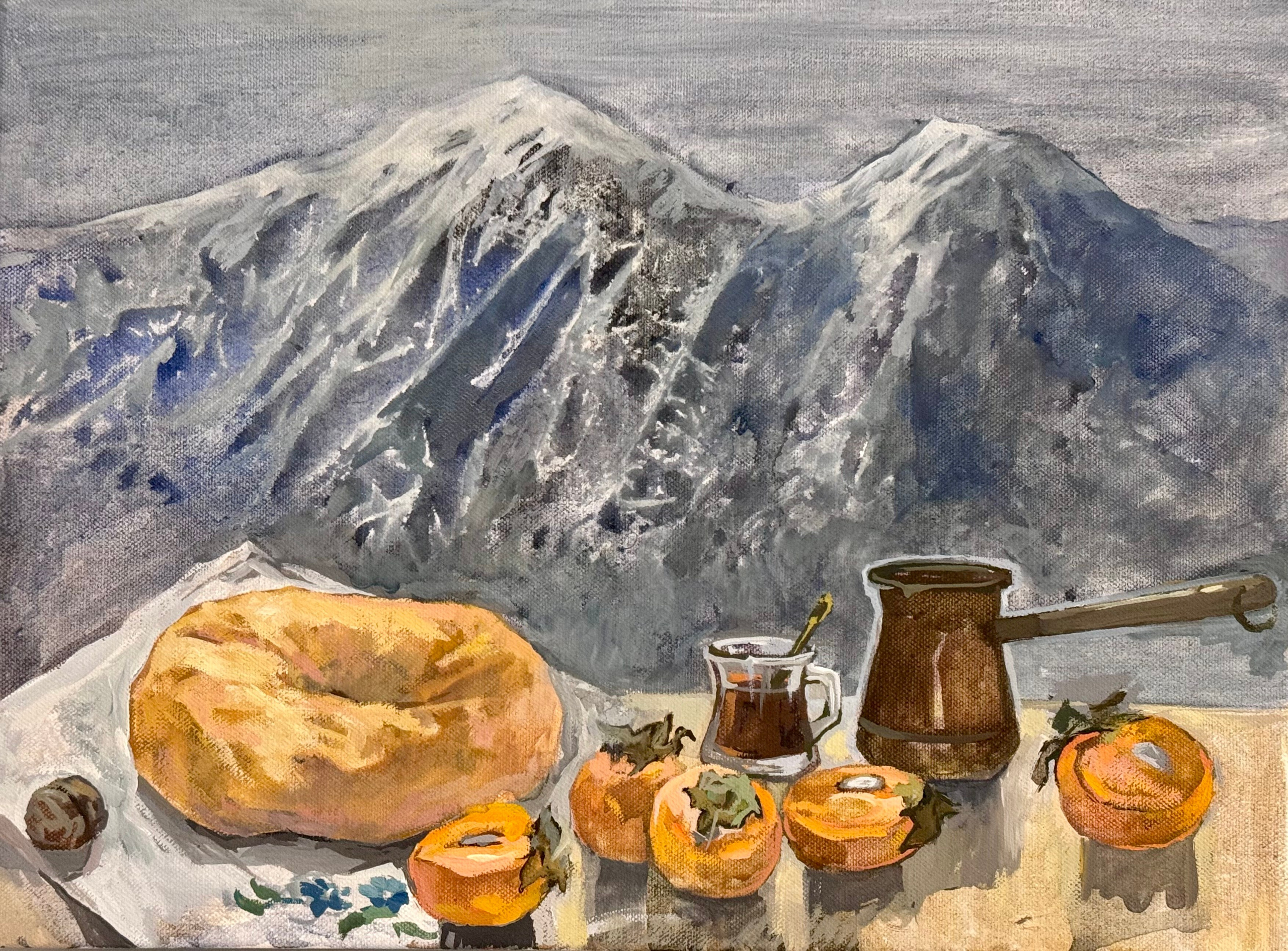 «Georgian Breakfast». Художник живописец Савелова Ольга