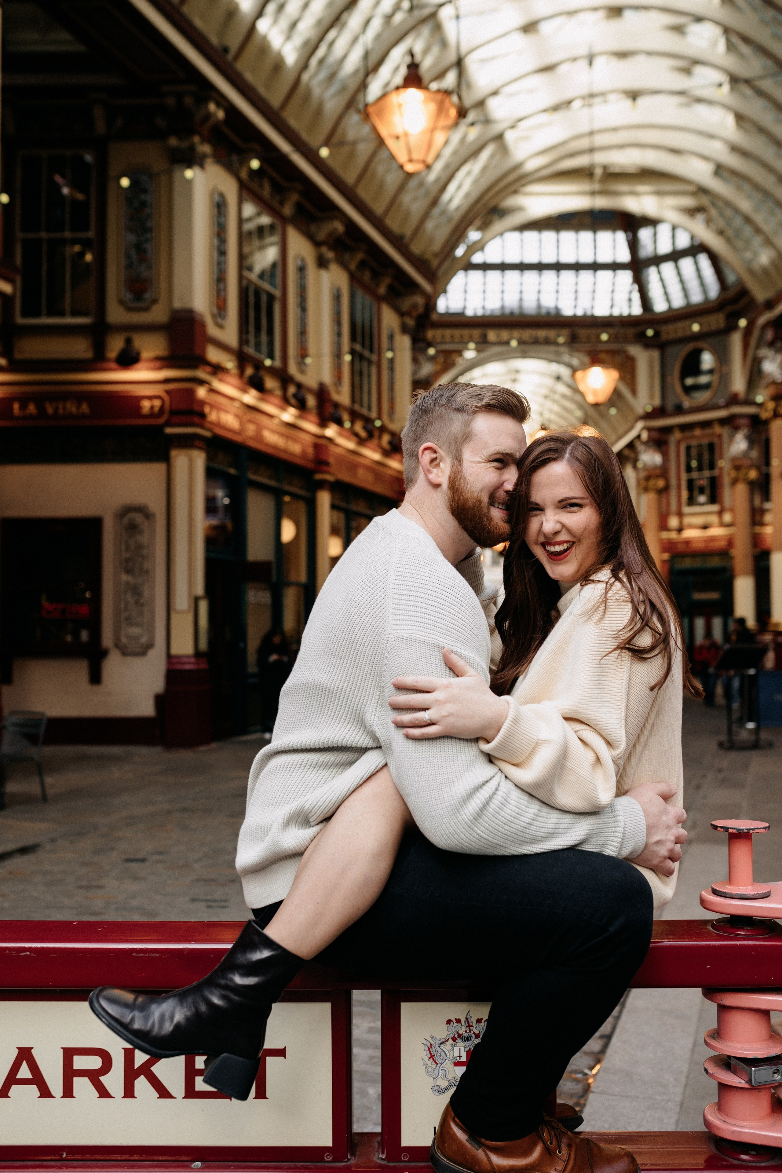Kenna + Rob (Leadenhall Market + London City). LondonPhotoStory — Vacation Photographer in London