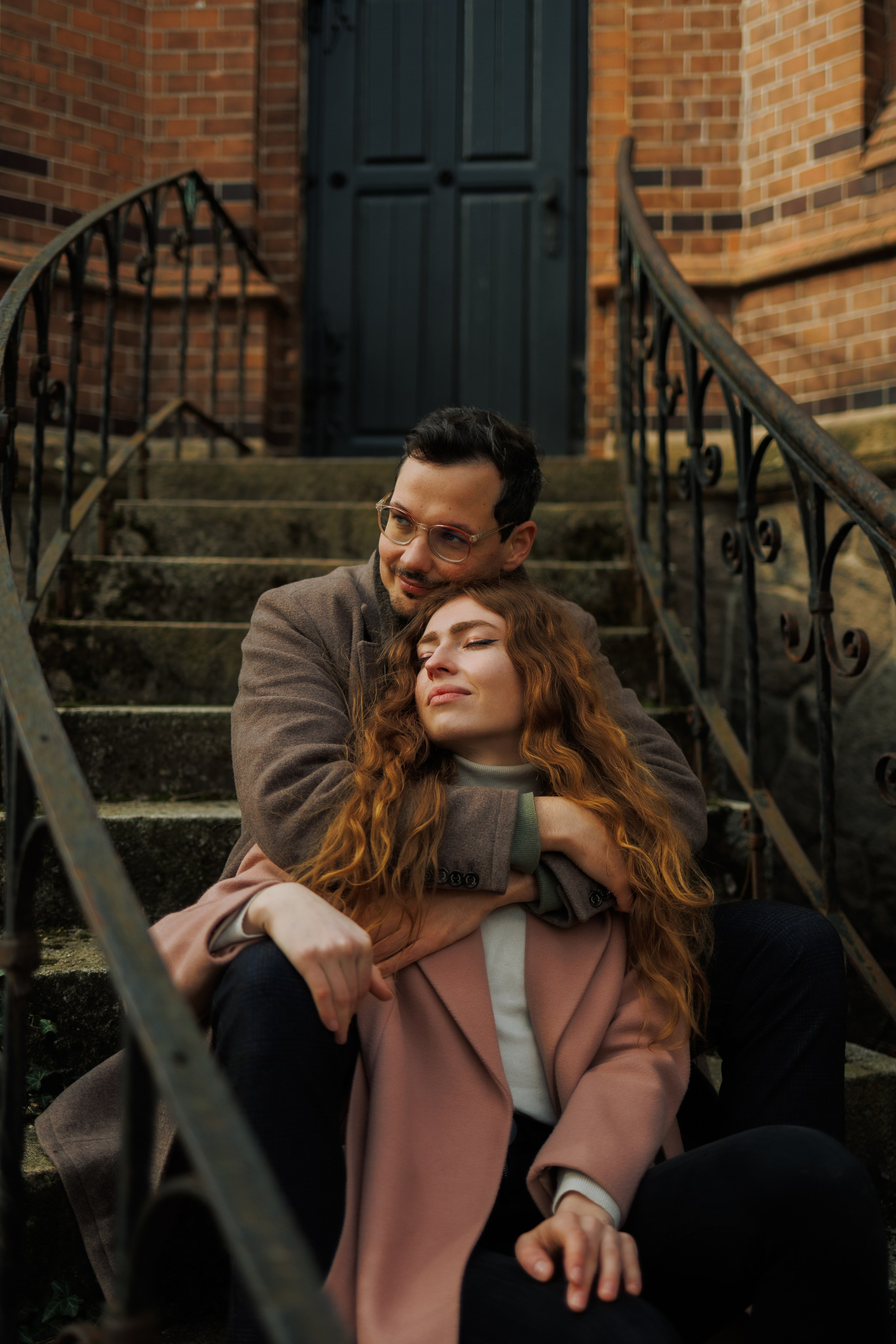 Love Story in Leipzig Park. Emotional&Cinematic Couple Photoshoot by Kristina Kozheltsova. Kristina Kozheltsova- Soulful Portrait&Lifestyle&Love Story Photographer in Leipzig, Germany