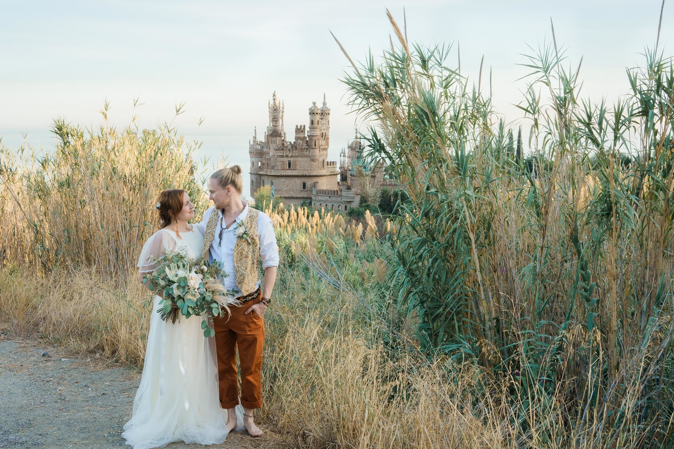 wedding photographer in Spain, Castillo de Colomares