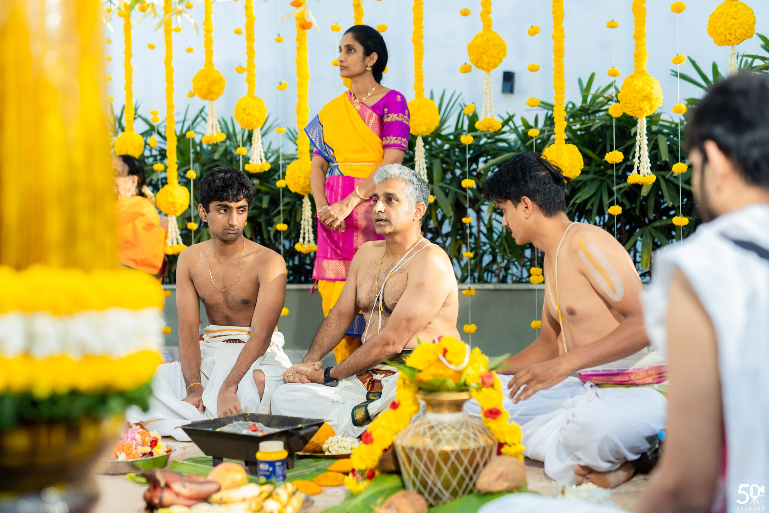 SANJAY AND SAKETH UPANAYANA. 50mm STUDIOS