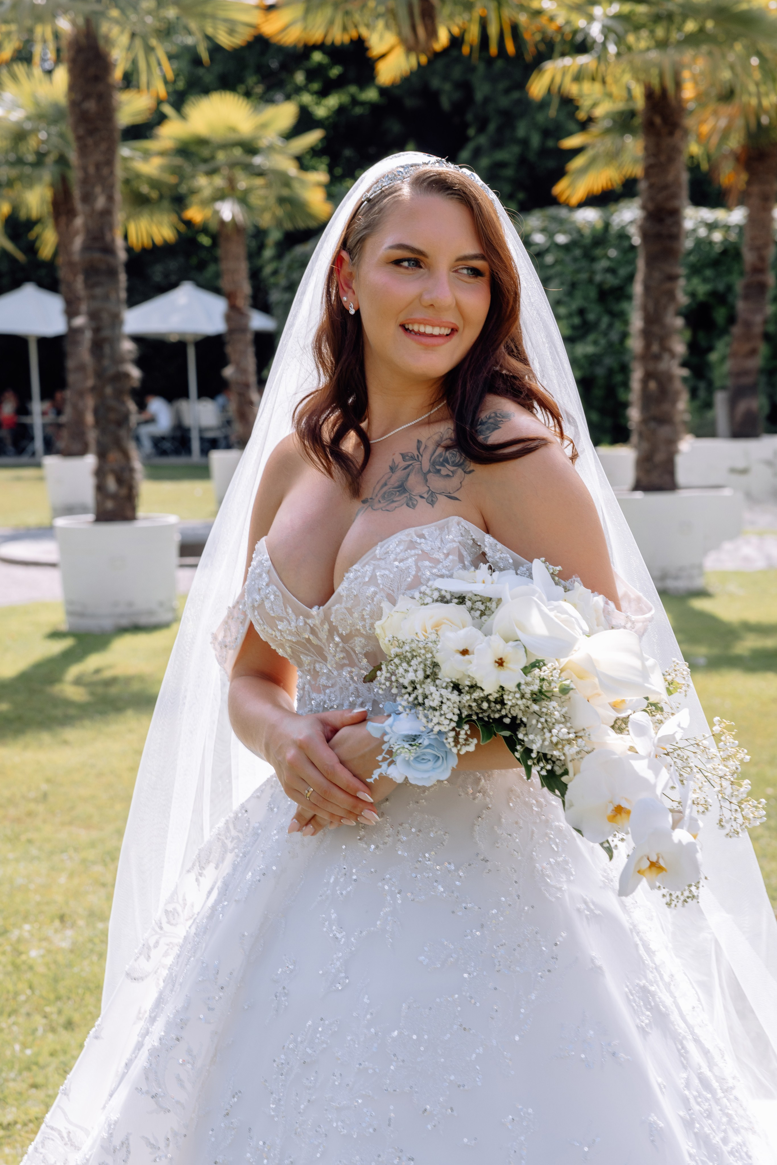 Hochzeit im Schlosscafé im Palmenhaus & Schloss Nymphenburg. Hochzeitsfotograf München Taufe Familienfotograf Tanja Mauke