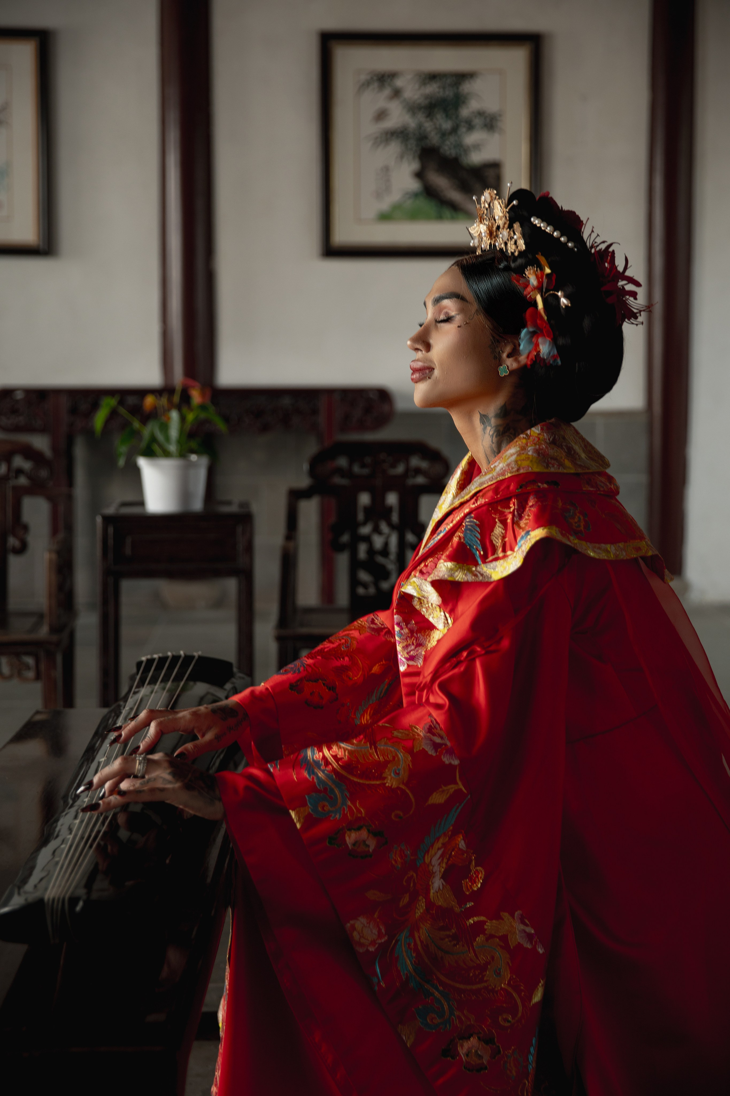 Фотосессия в Чжуцзяцзяо в традиционных китайских образах. Фотограф в Шанхае — Лола Пидлуская