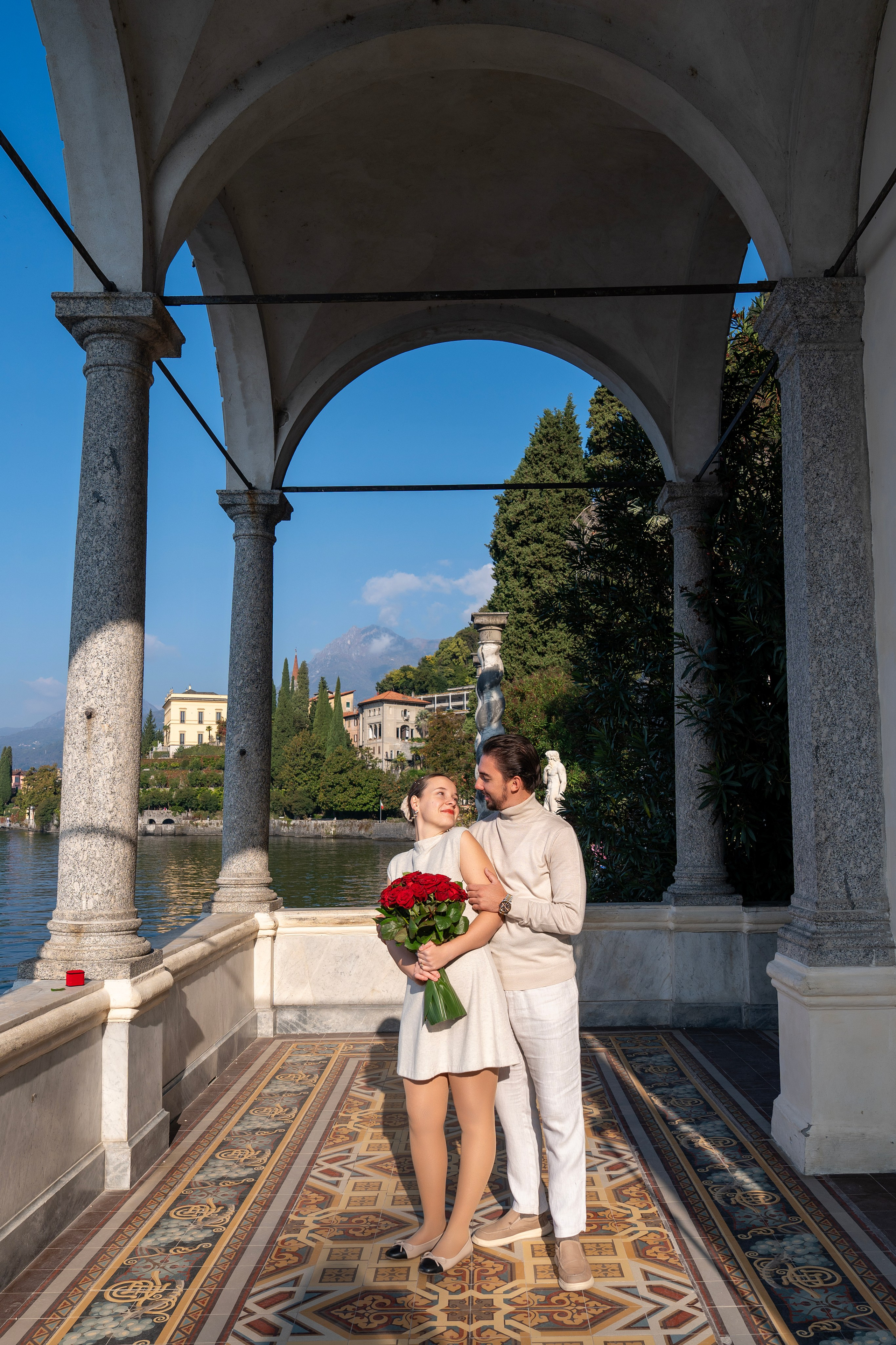 Villa Monastero proposal. Fotografo matrimonio Lago di Como Ferrari Media Production
