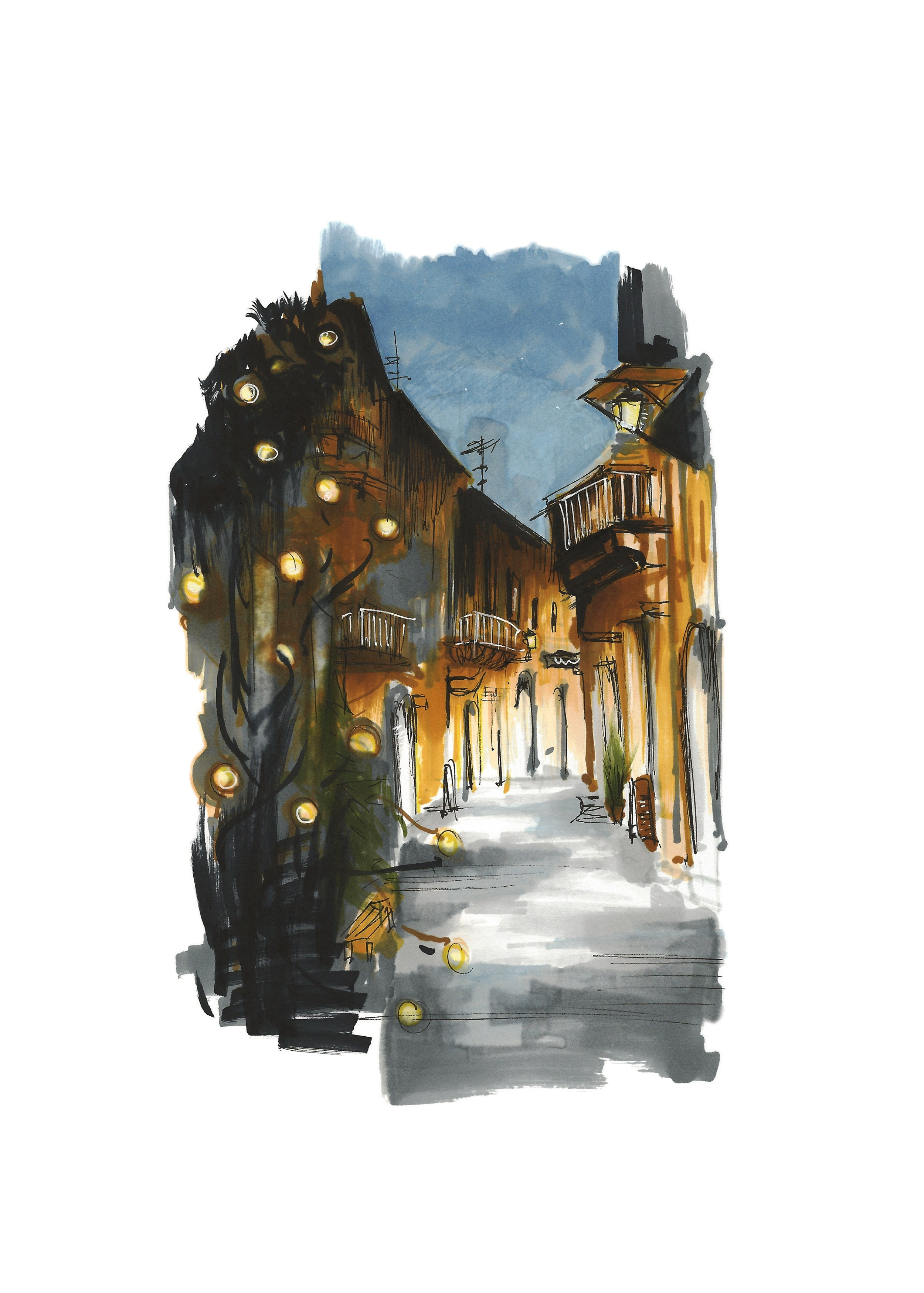 Urban views. Angelina Sorokopud. Artist in Strasbourg