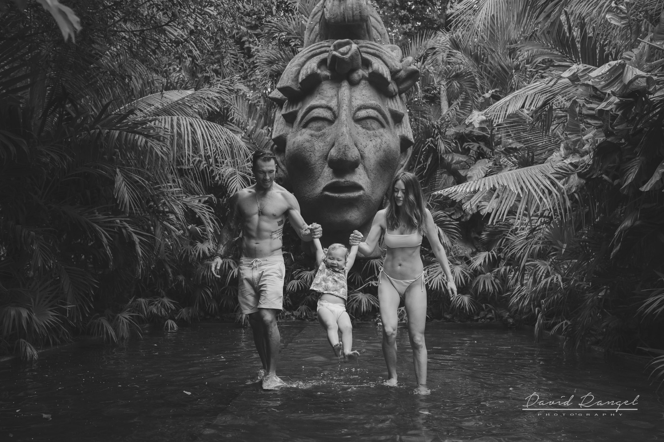 Monique and Rio on their family shoot at the iconic and unique Atik Tulum. Destination wedding photographer based in Cancun and Riviera Maya with service worldwide