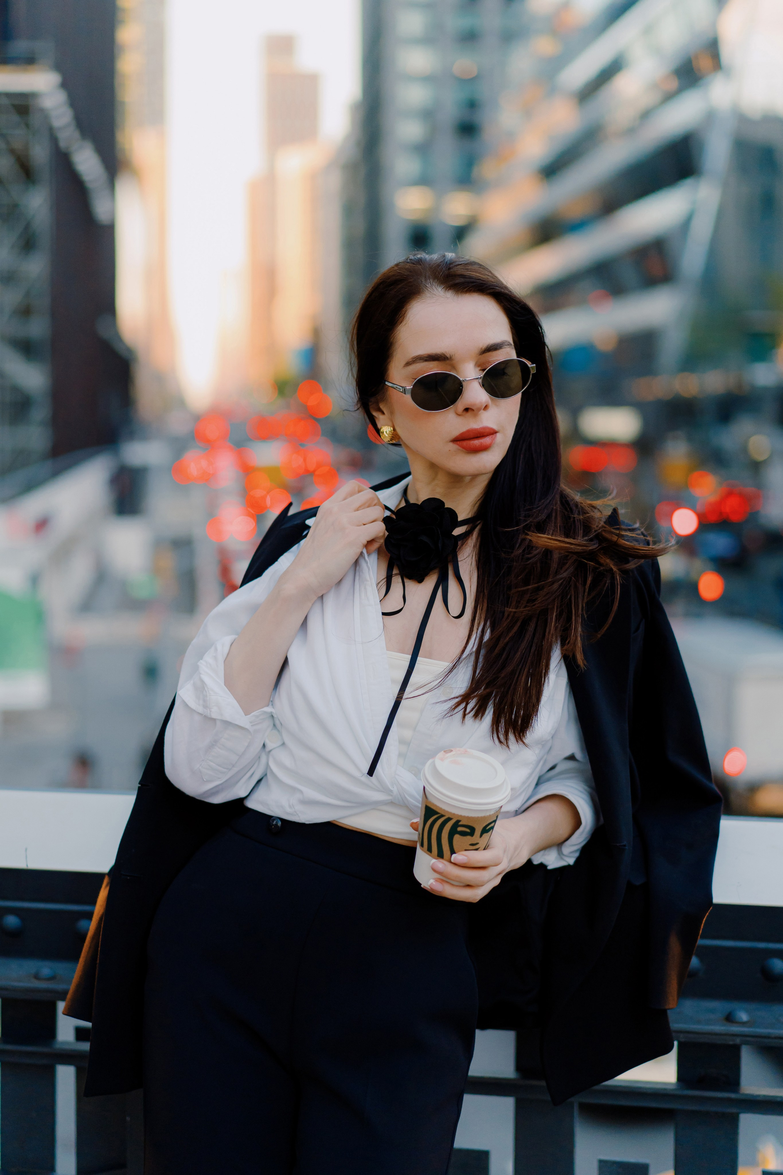 Natalia in Hudson Yards. Videographer and photographer in New York // MAKAROV.VIDEO