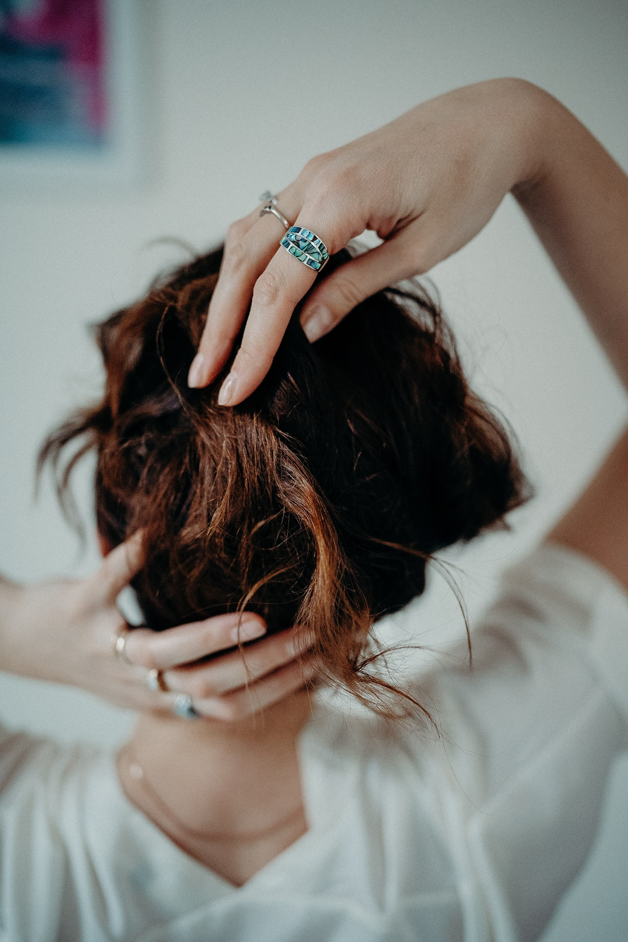 Home photo shoot. Portrait and wedding photographer in New York