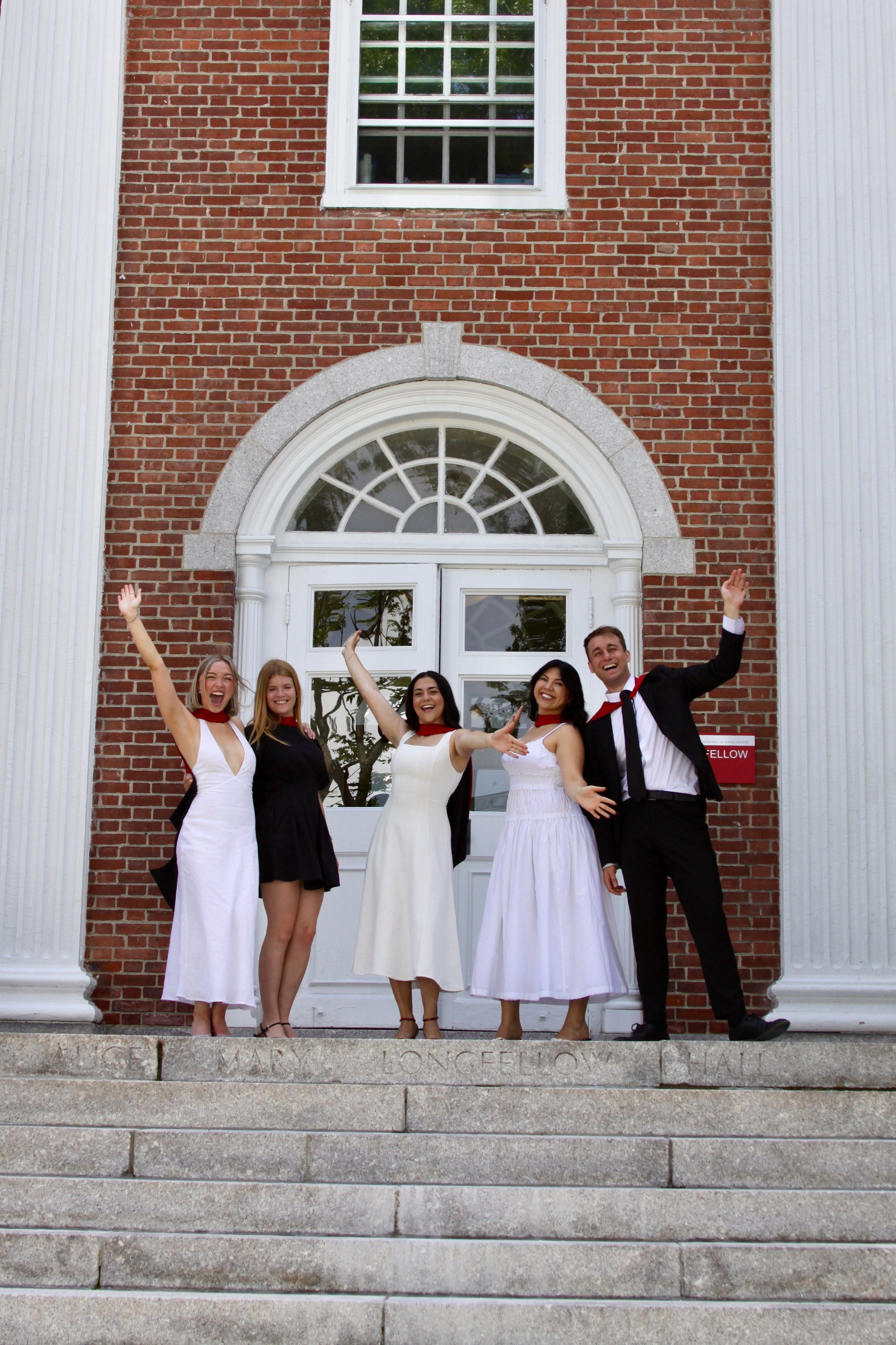 Masters graduation with Talia (group shoot). Kelly Sang, graduation and portrait photographer in Boston